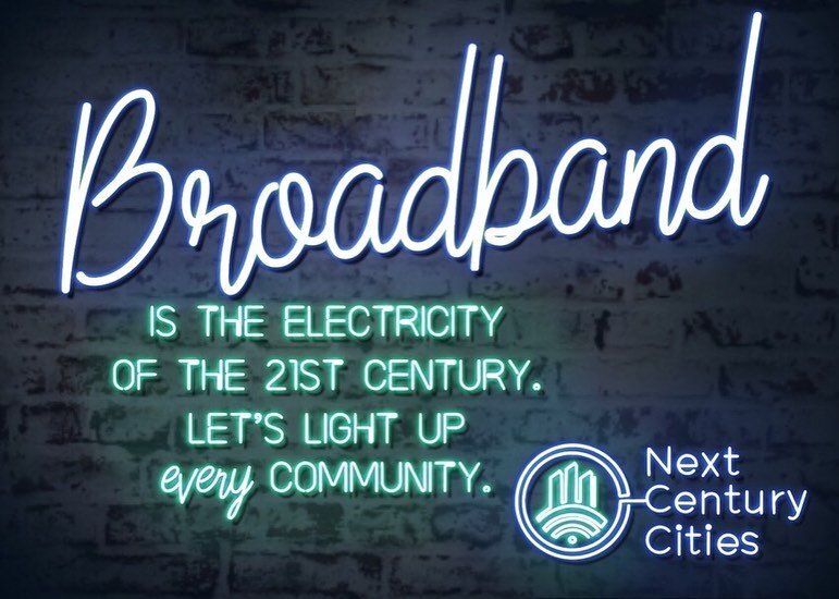 We are excited to join many key sponsors to support Next Century Cities' first virtual conference, &quot;Broadband is the Electricity of the 21st Century. Let&rsquo;s Light Up Every Community.&quot; This conference will take place ✨today✨, July 21, 2