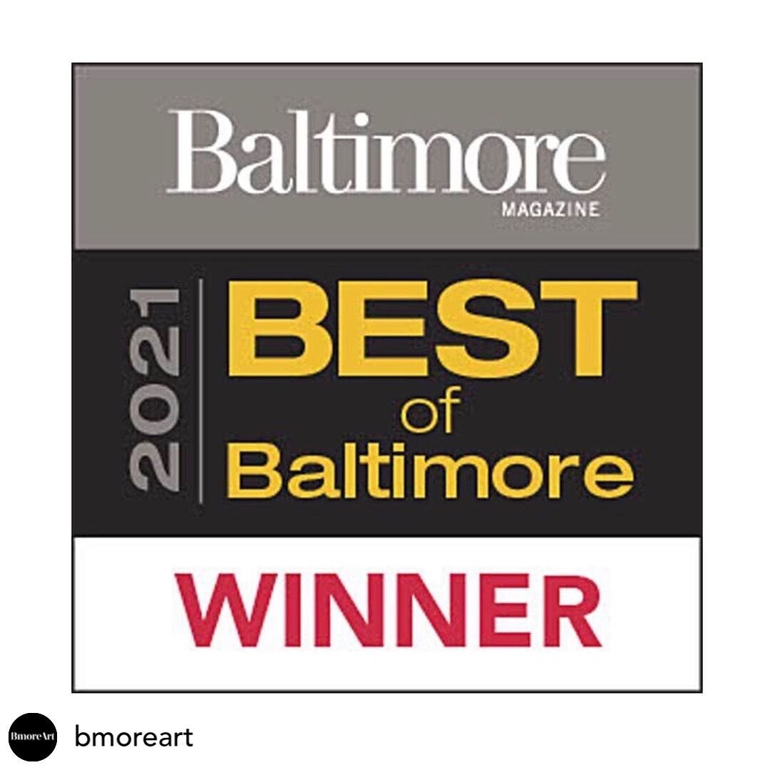 Congratulations to our Grantee @bmoreart for their Best of Baltimore Award from @baltmag! Next Friday (7/30) be sure to check out the new in-person exhibition they are working on at the @connect_collect gallery, called Re-Emergence. The opening will 