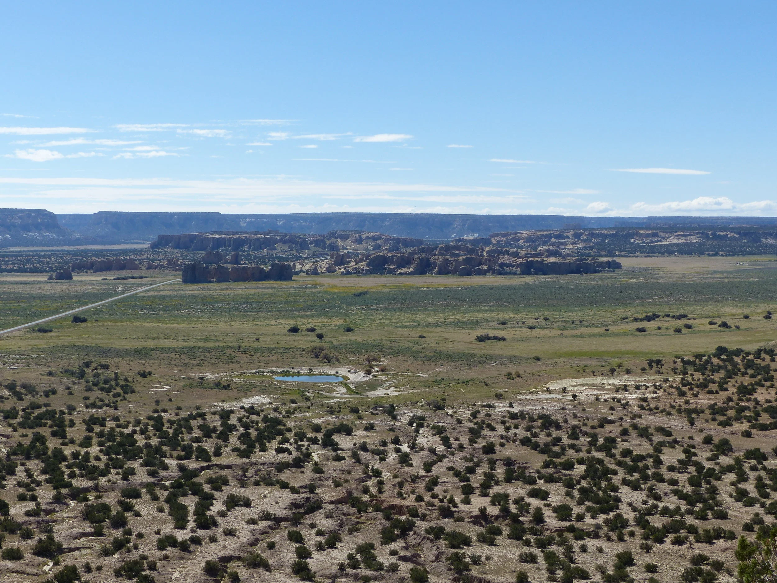 Looking out over Acoma, and the watering hole