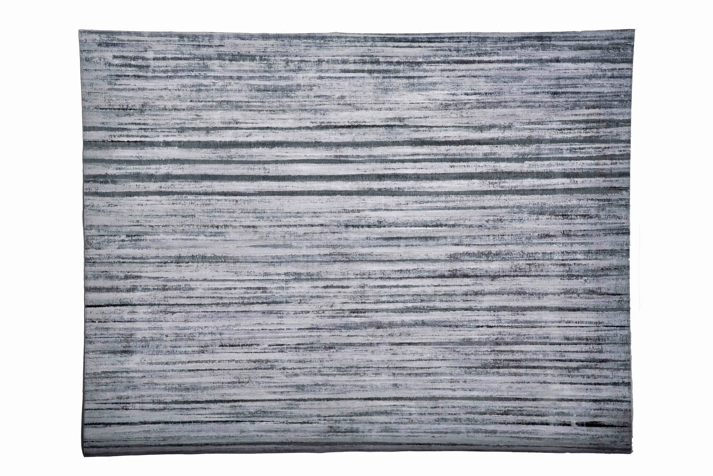 ‘Arctic’, cotton, acrylic paint, machine and hand stitch. 175 x 120cm