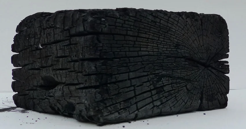 Charred oak block