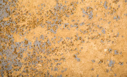 Paint transferred from the concrete to the cloth