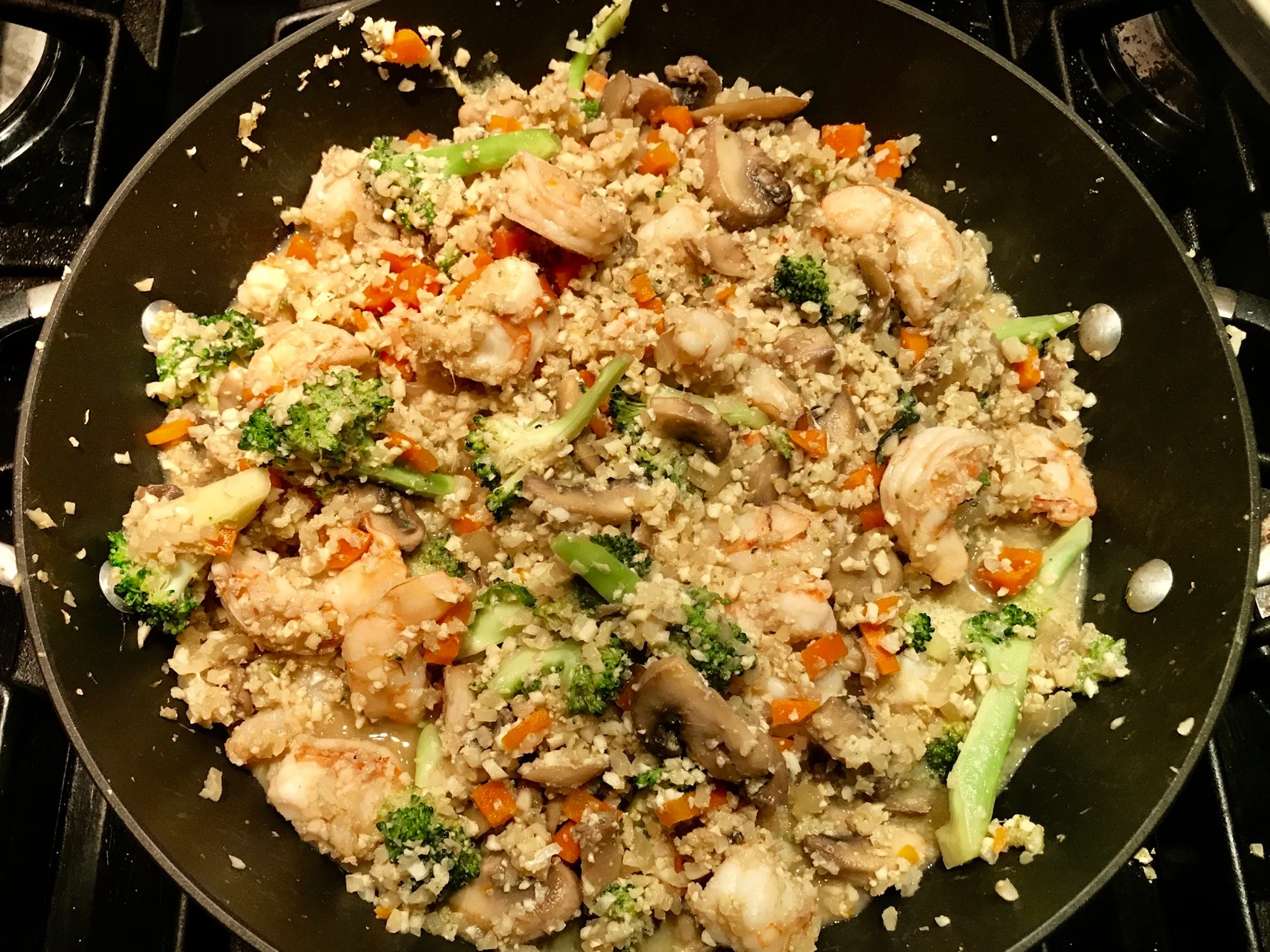 Faux-fried ("Cauliflower") Rice