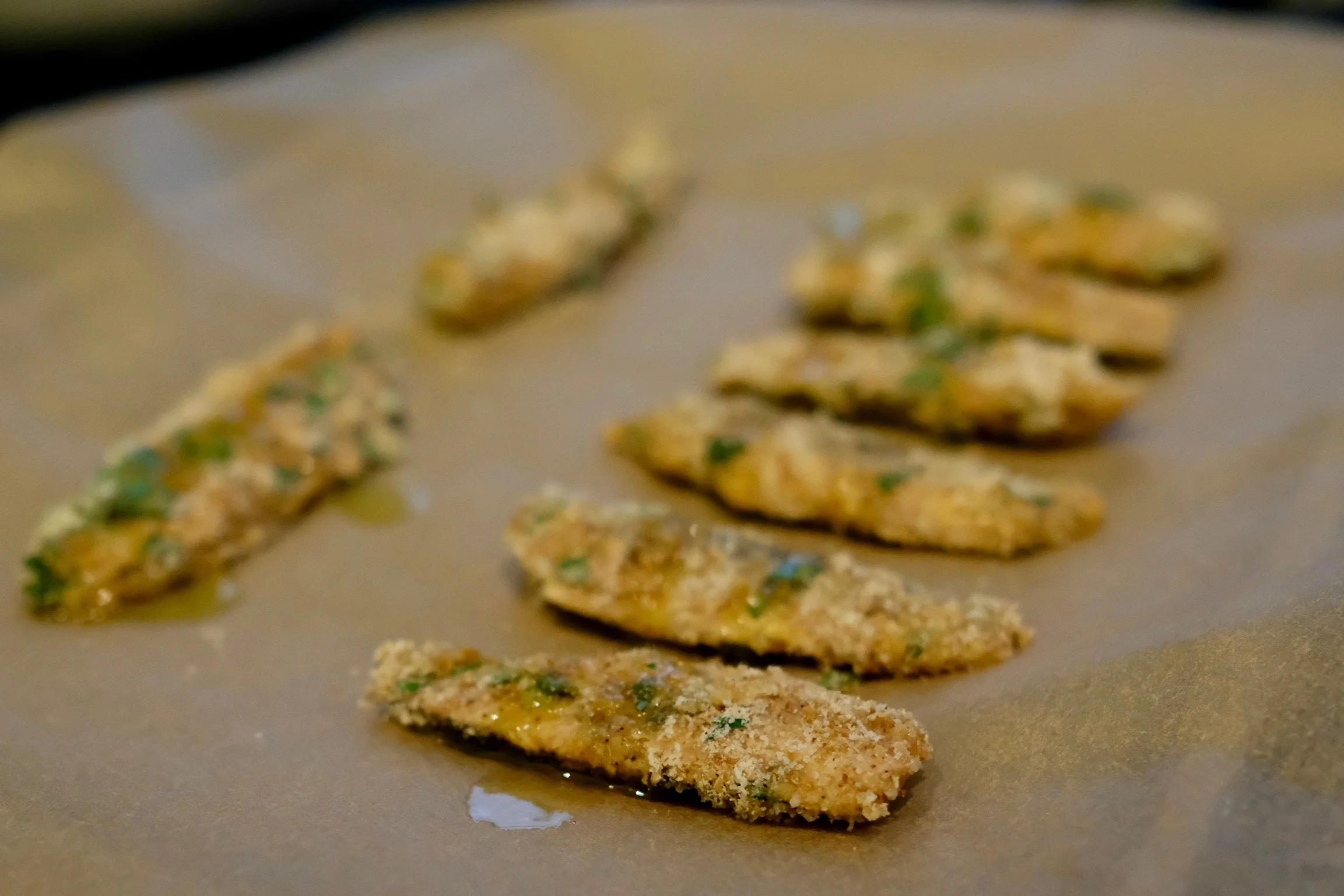 Baked Breaded Sardines