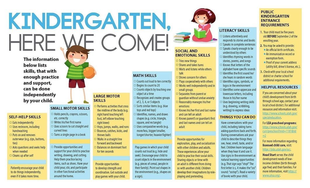 Is your child ready for Kindergarten? Let us help you! Spots are available for ages 3+! Call 801-293-0940 to schedule a tour and enroll.