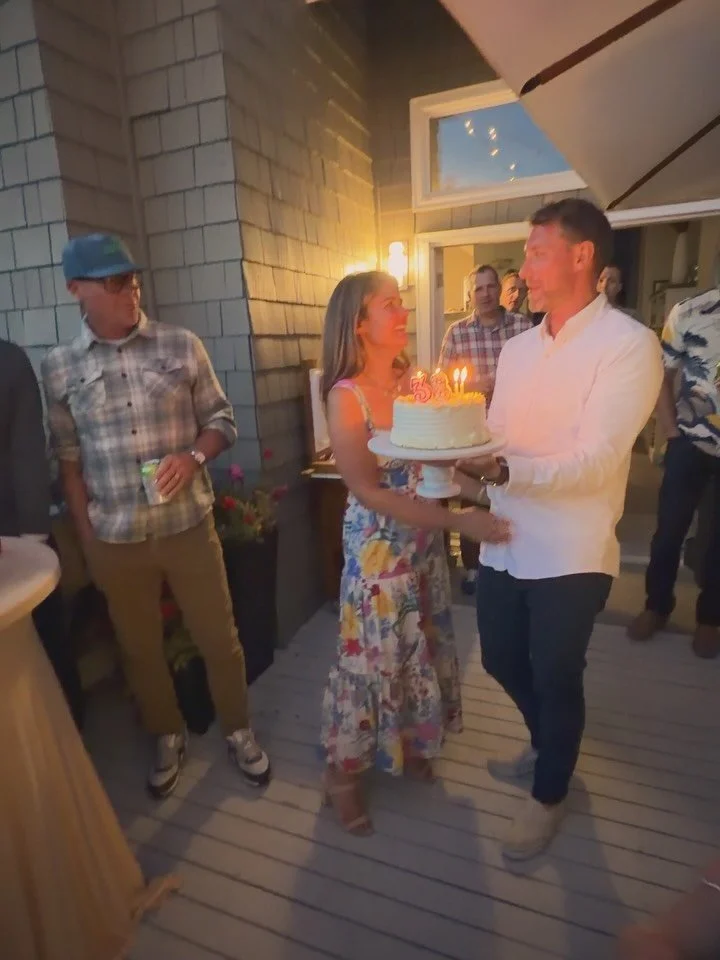 Getting around to some very delayed September recaps.
Celebrated a ‘Sunset on 40’ on the deck. You know it’s a good party when you only take 8 photos all night. 📸 
Champagne and Oysters aplenty, bergamot Negronis and scratch margs,