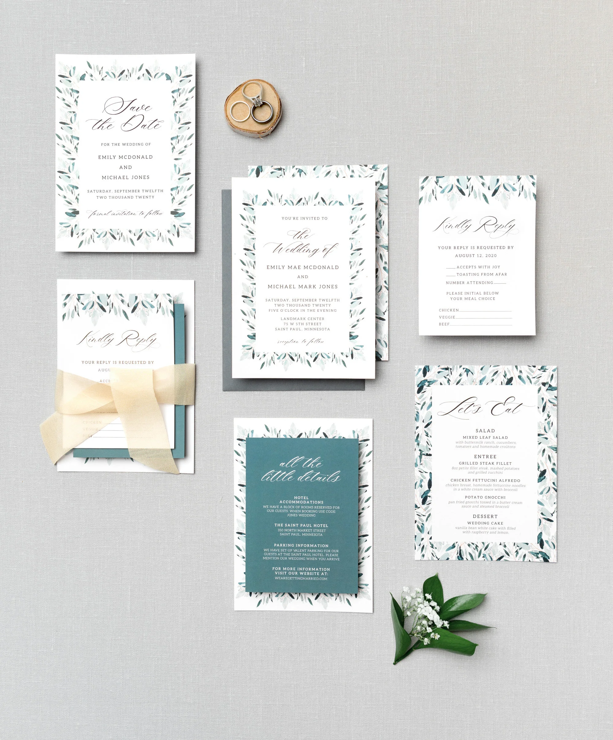 White House Custom Colour Card Suite Photography