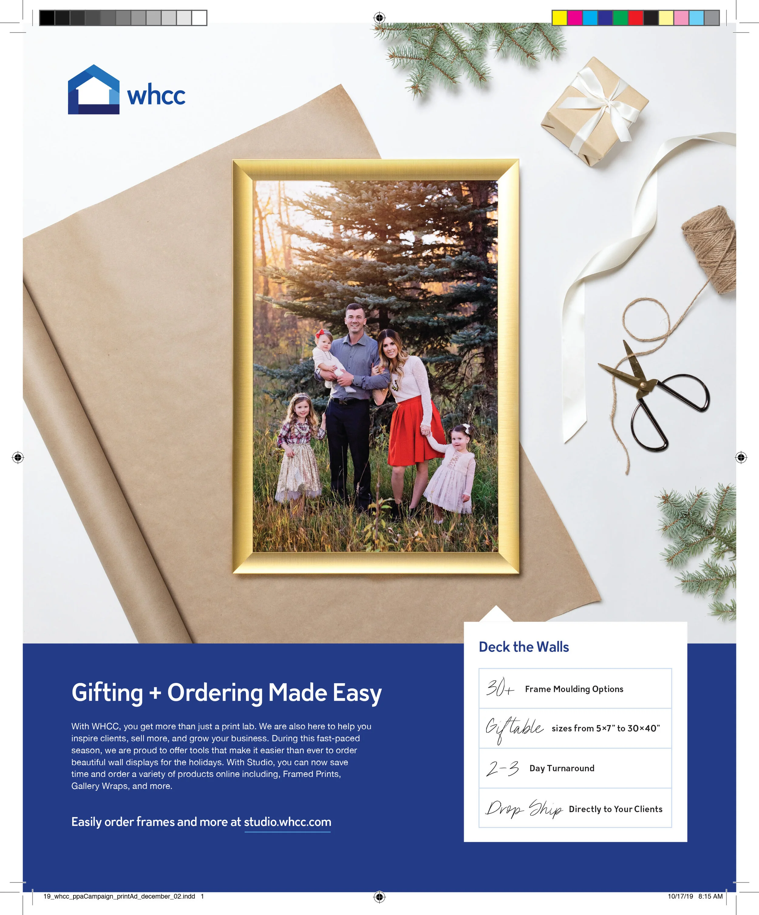 December 2019 Ad for Professional Photographer Magazine