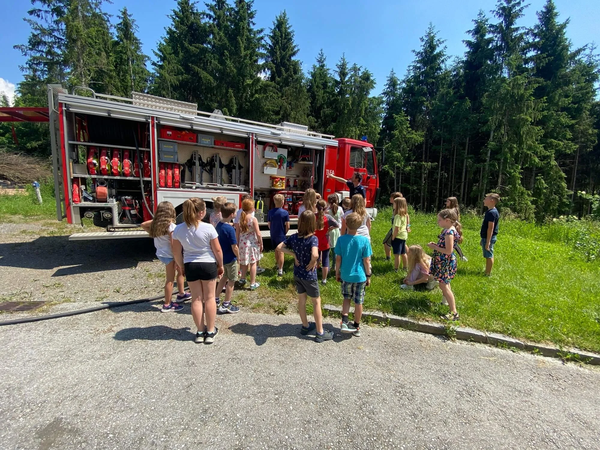 Besuch von der Feuerwehr