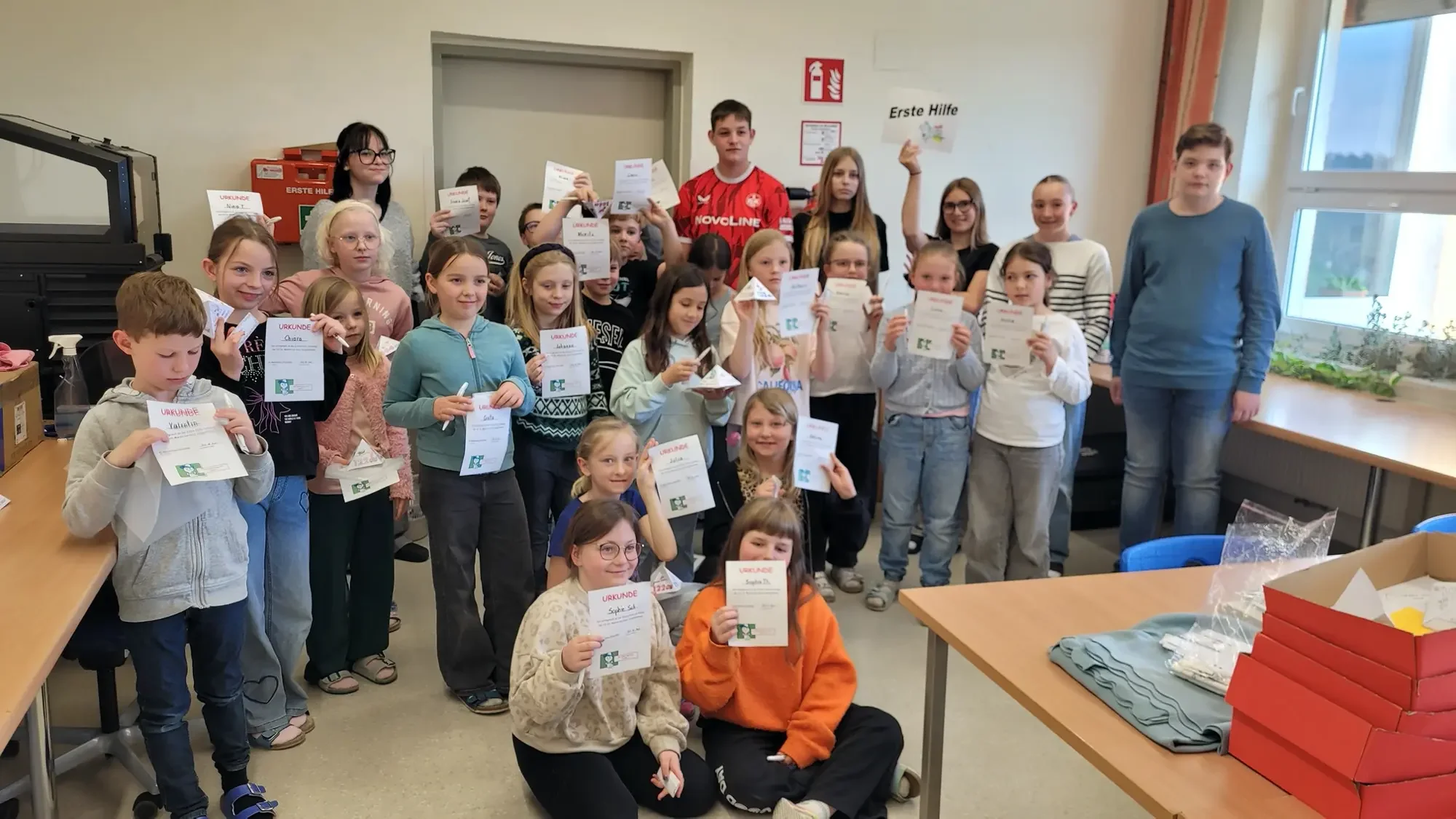 Erste Hilfe Schnupperstunden in der MS St. Marein (3a + 3b)
