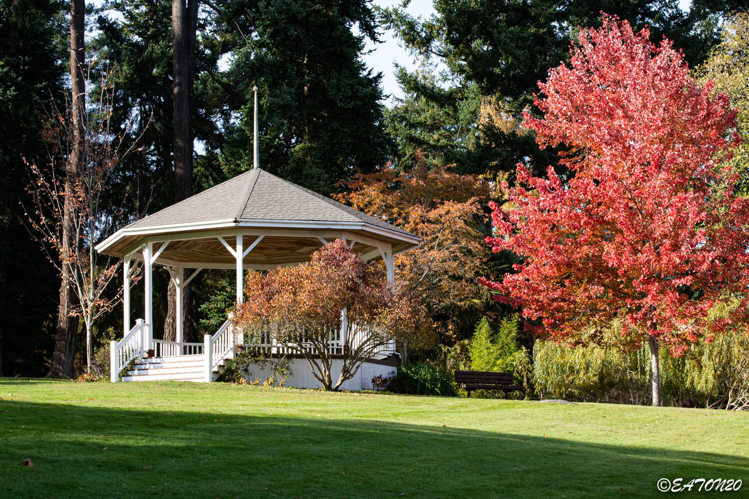 Gazebo dressed for Fall