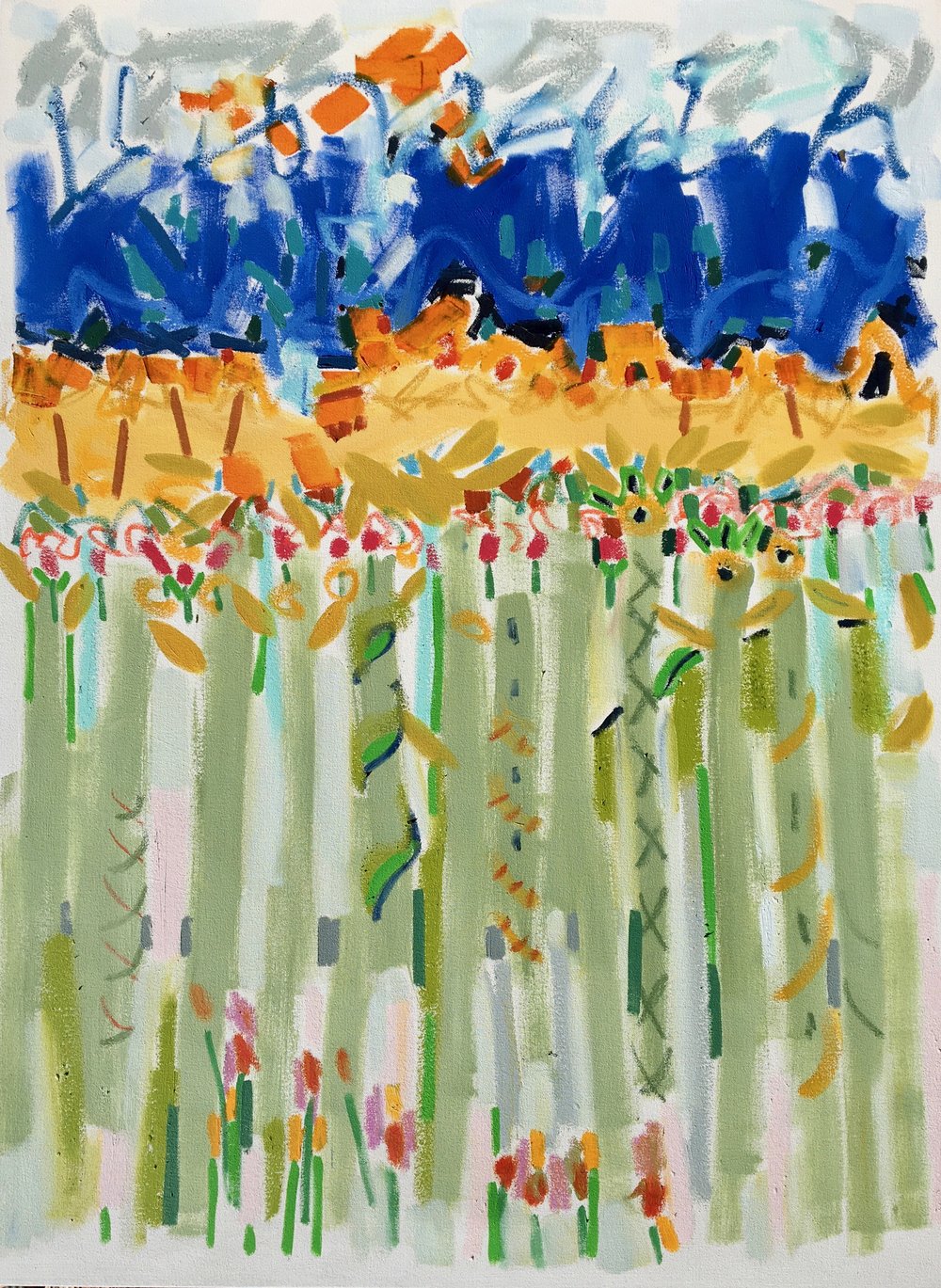 Jimmy Plants the Garden I, 48x36, $6,000.