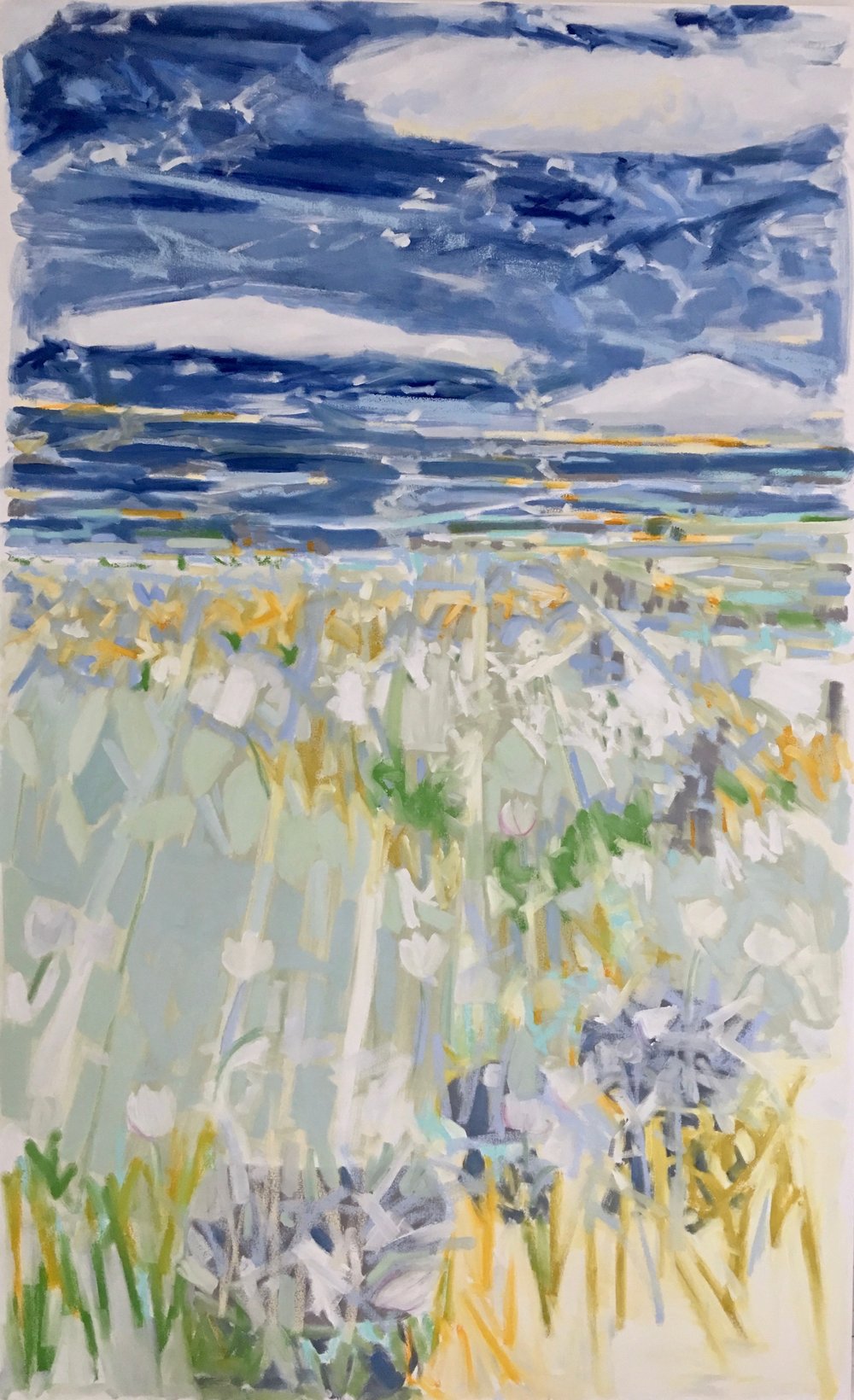 Flower Fields II, 78x48, $12,000.