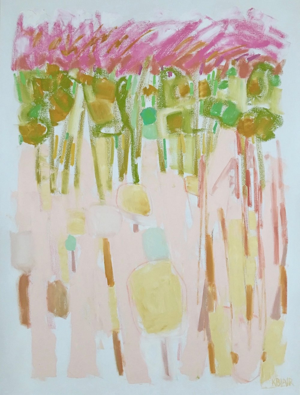 Peach Rhapsody II, 48x36, $6,000.