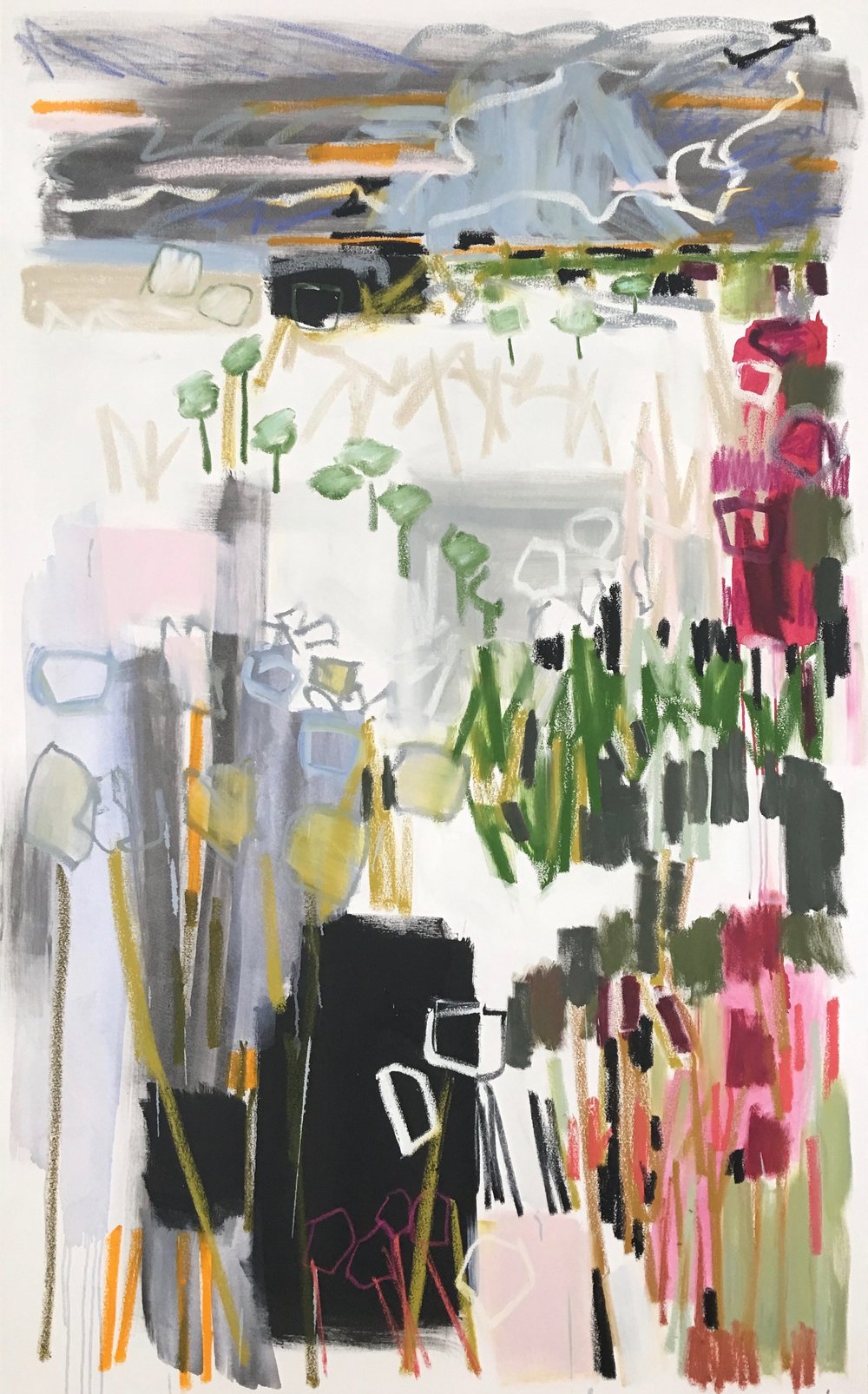 Perennial Garden II, 78x48, $12,000.