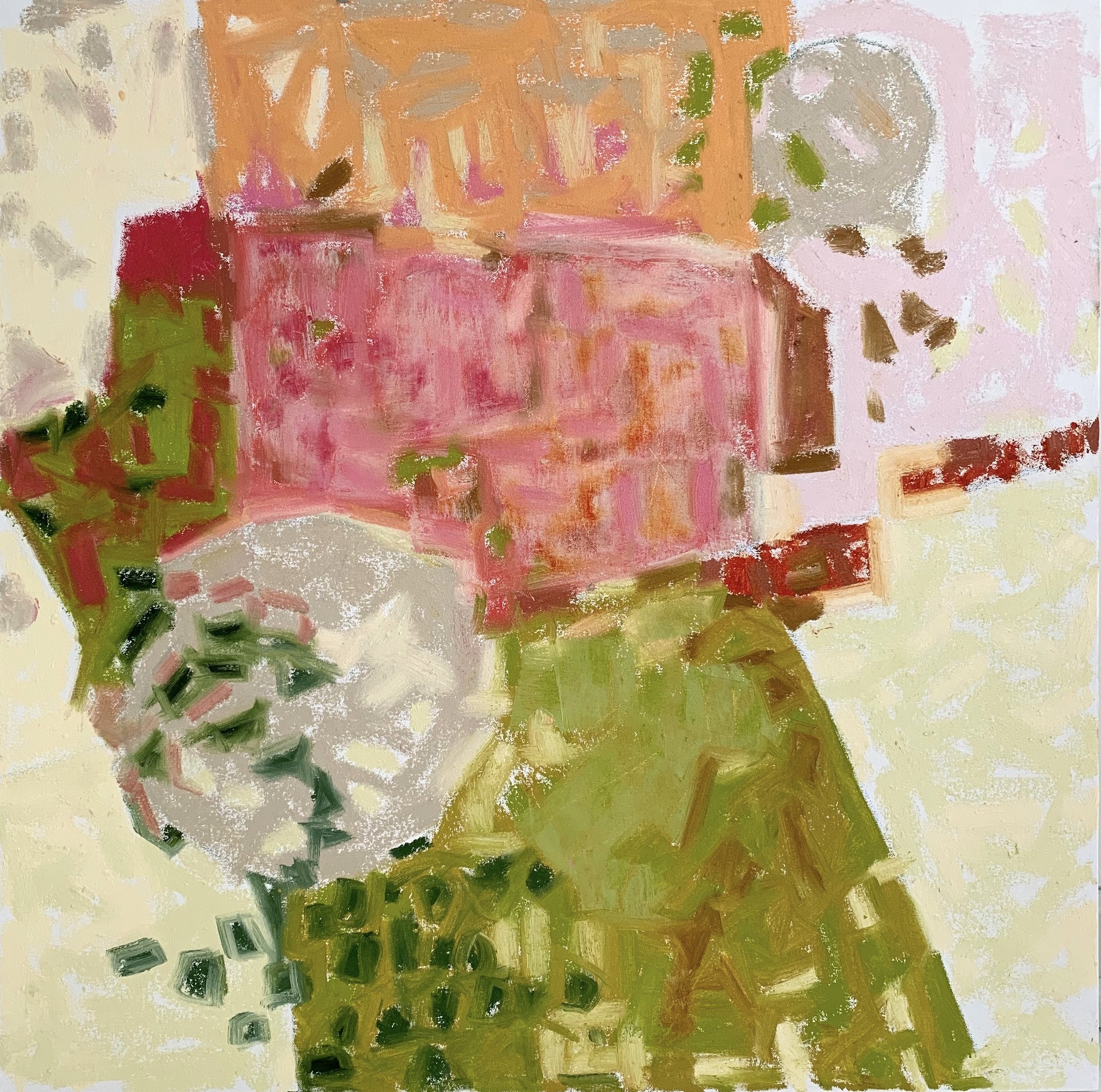 Zinnias, 30x30, $3,500.