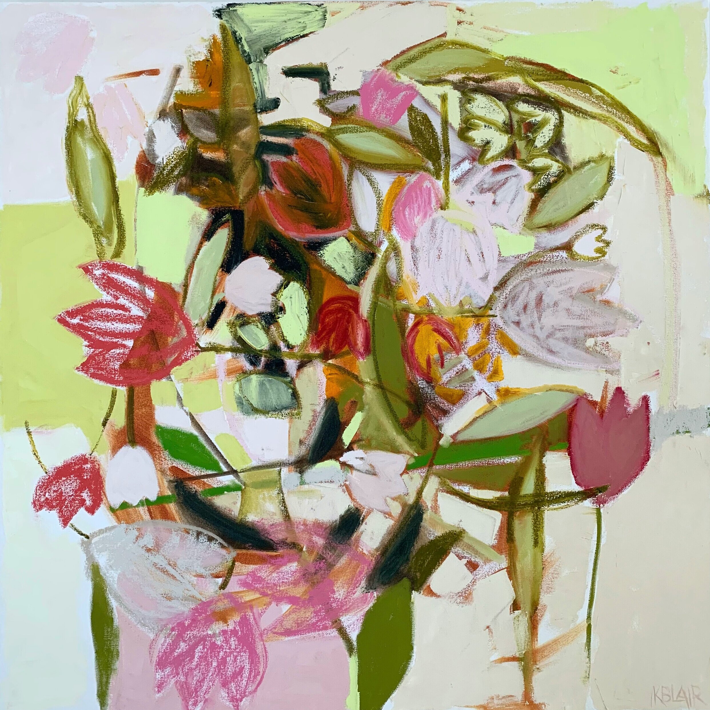 Tulips, 43x43, $6,500.
