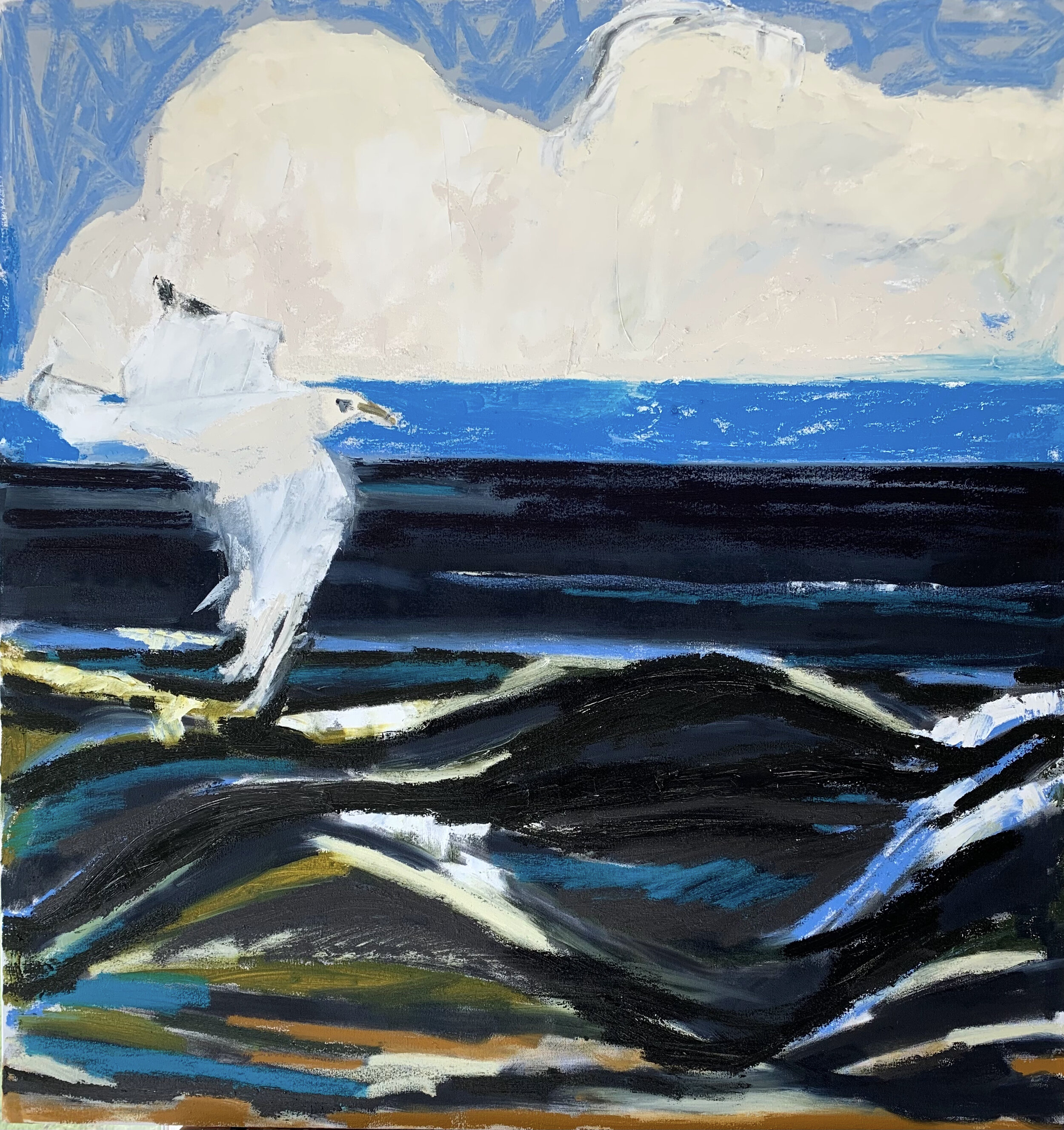 Gull I, 48x44, $7,000.