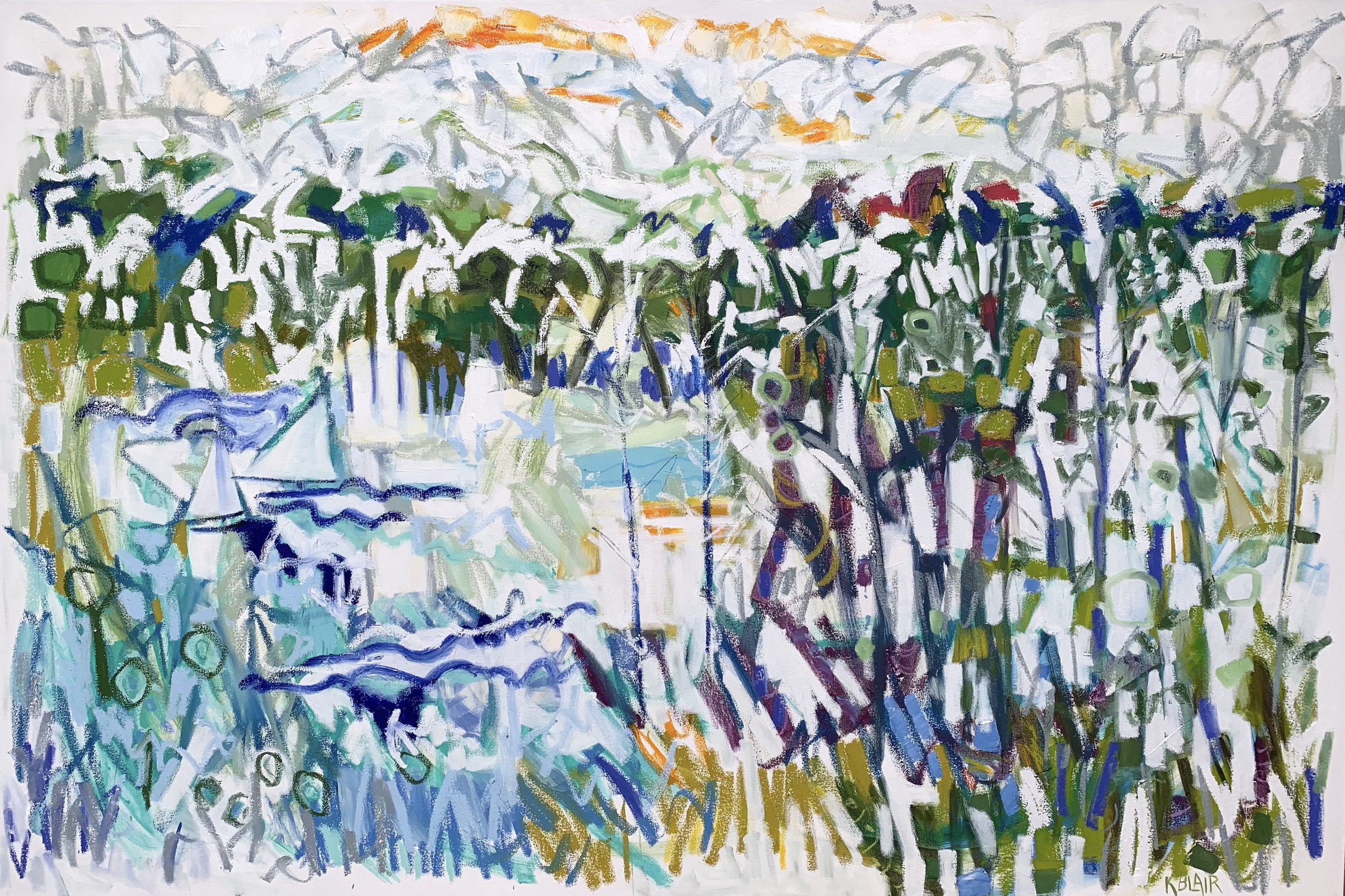 Lake, 48x72, $11,000.