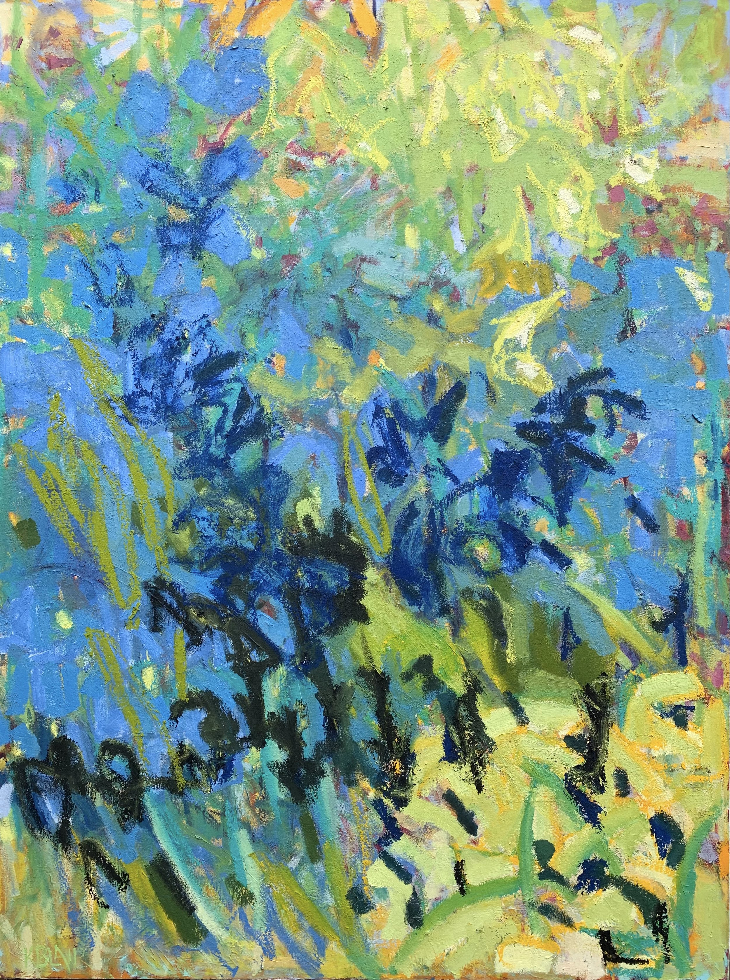 Iris in the Breeze, 48x36, $6,000.