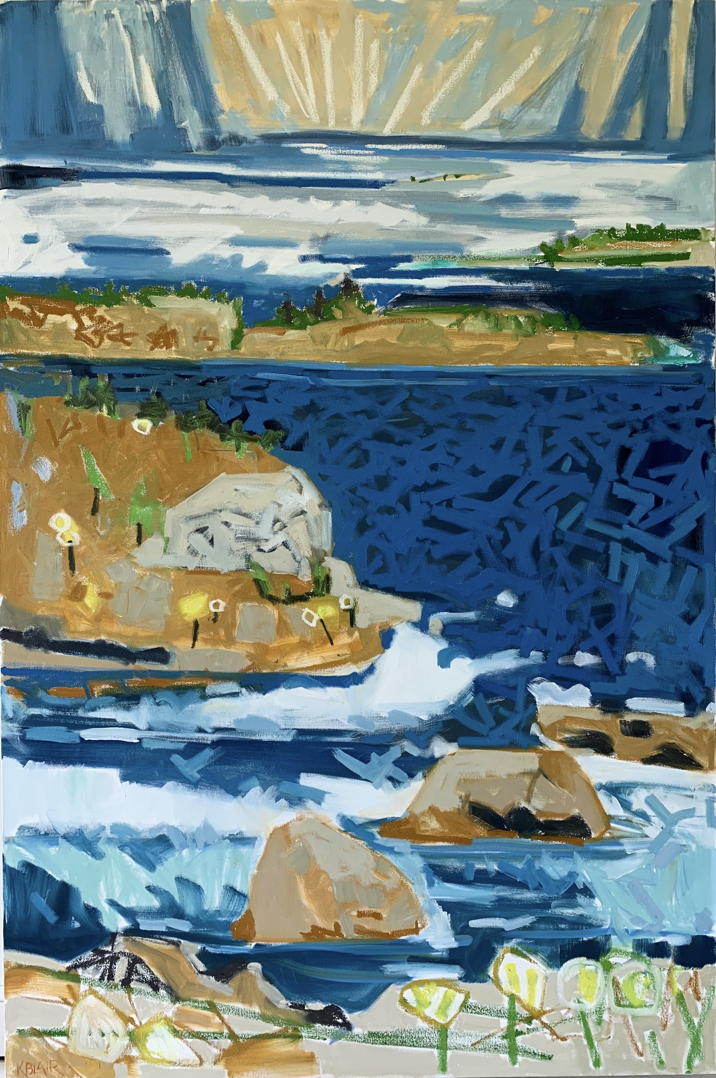 Tide Pools I, 72x48, $11,000.