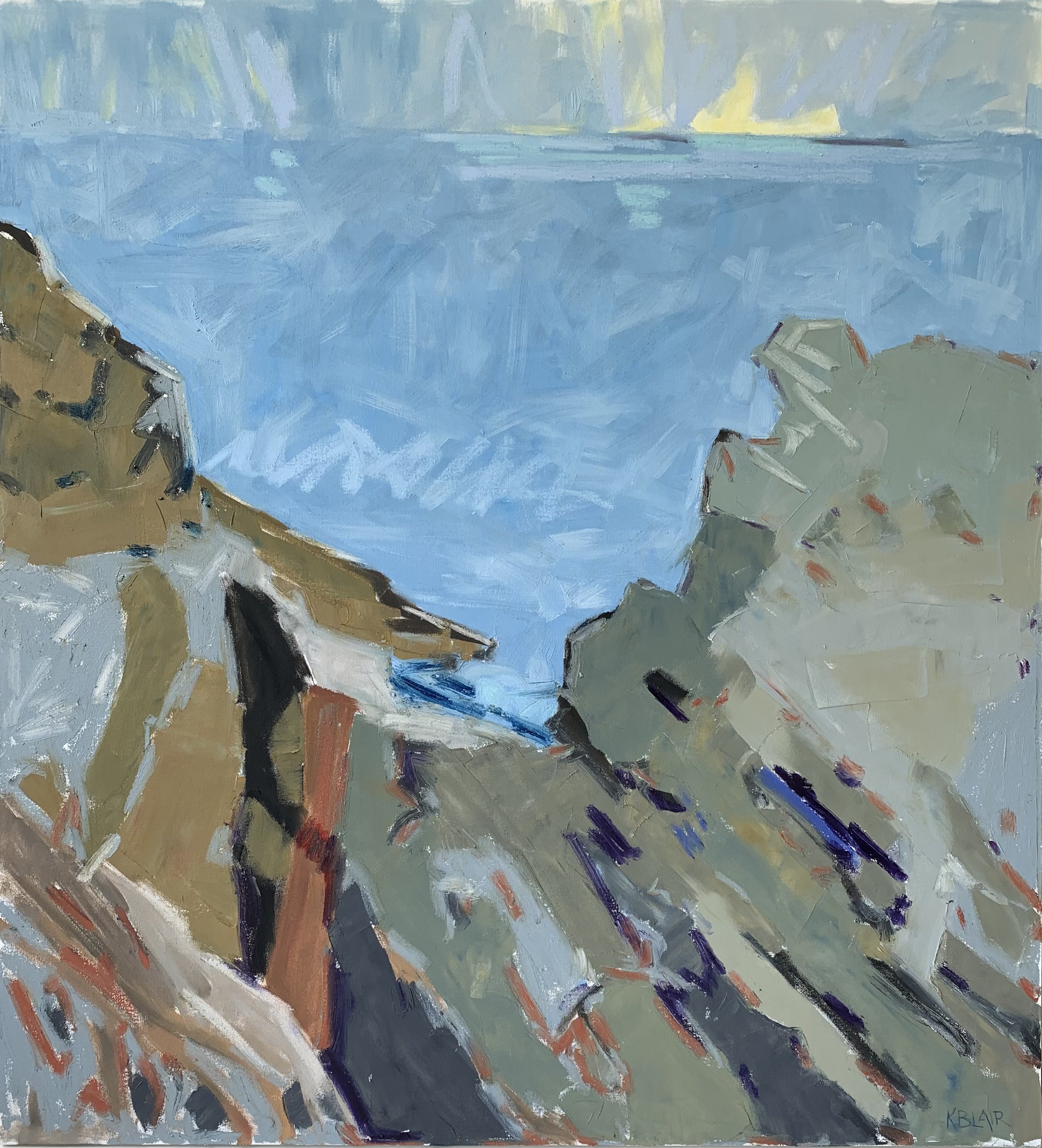 Cliff Walk, 48x44, $7,000.