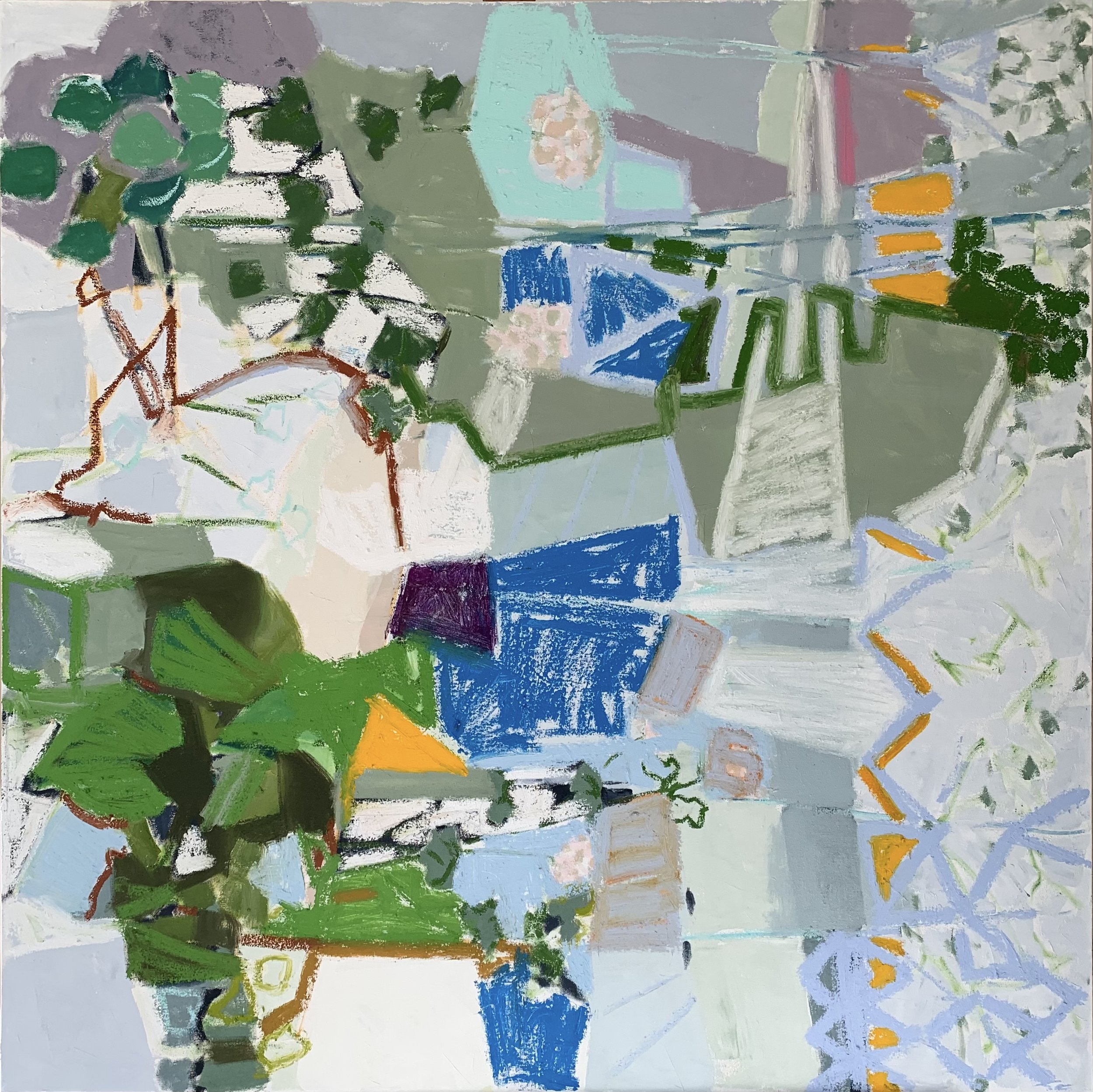 Walking with John, 50x50, $7,500.