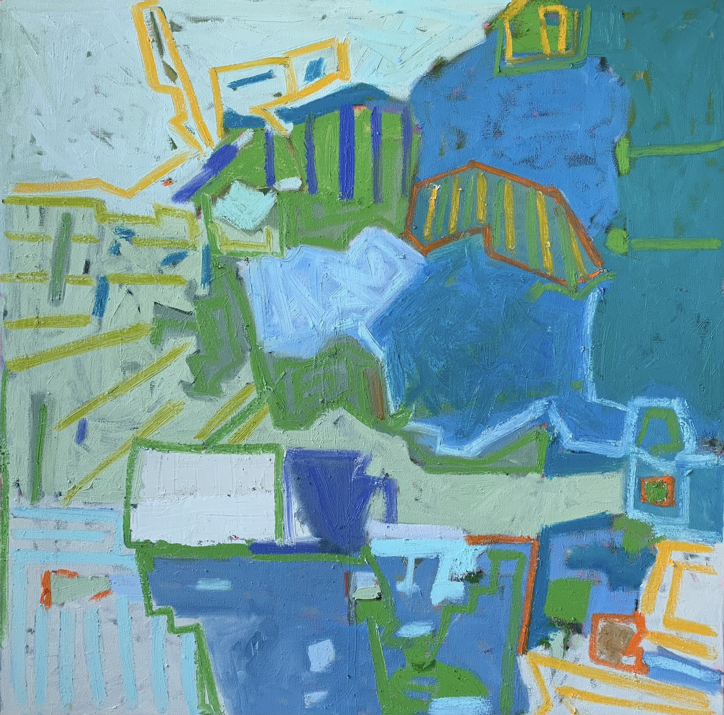 Water View, 36x36, $4,500.