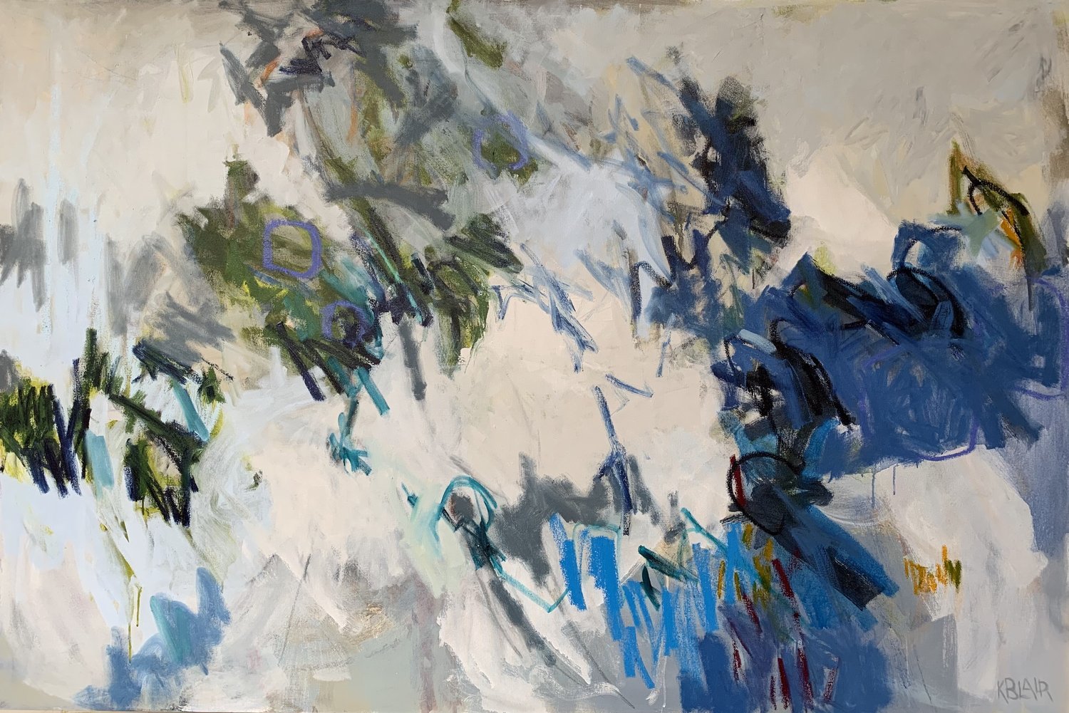 Blue Note, 48x72, $11,000.