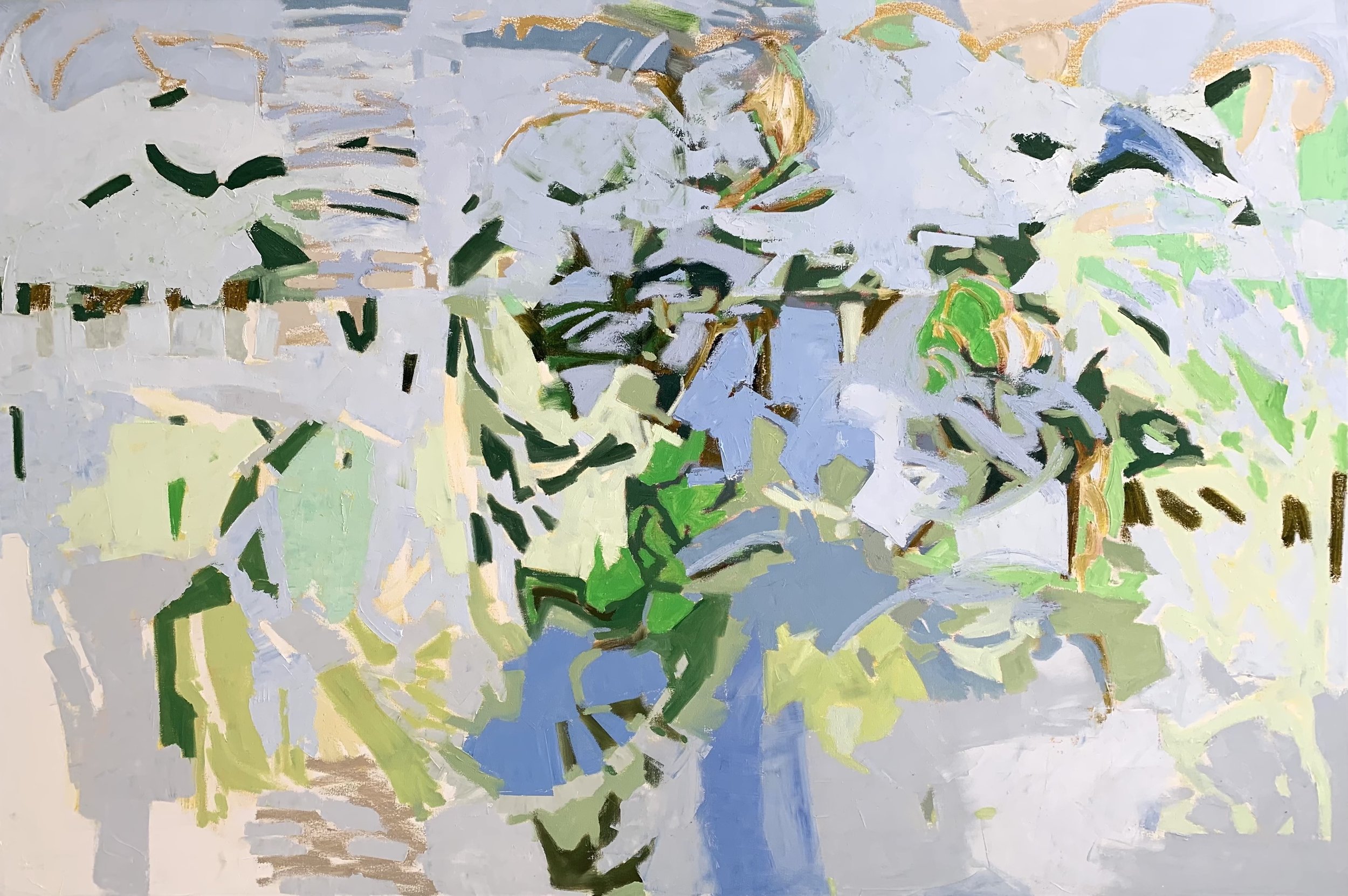 Early Spring Walk, 48x72, $11,000.