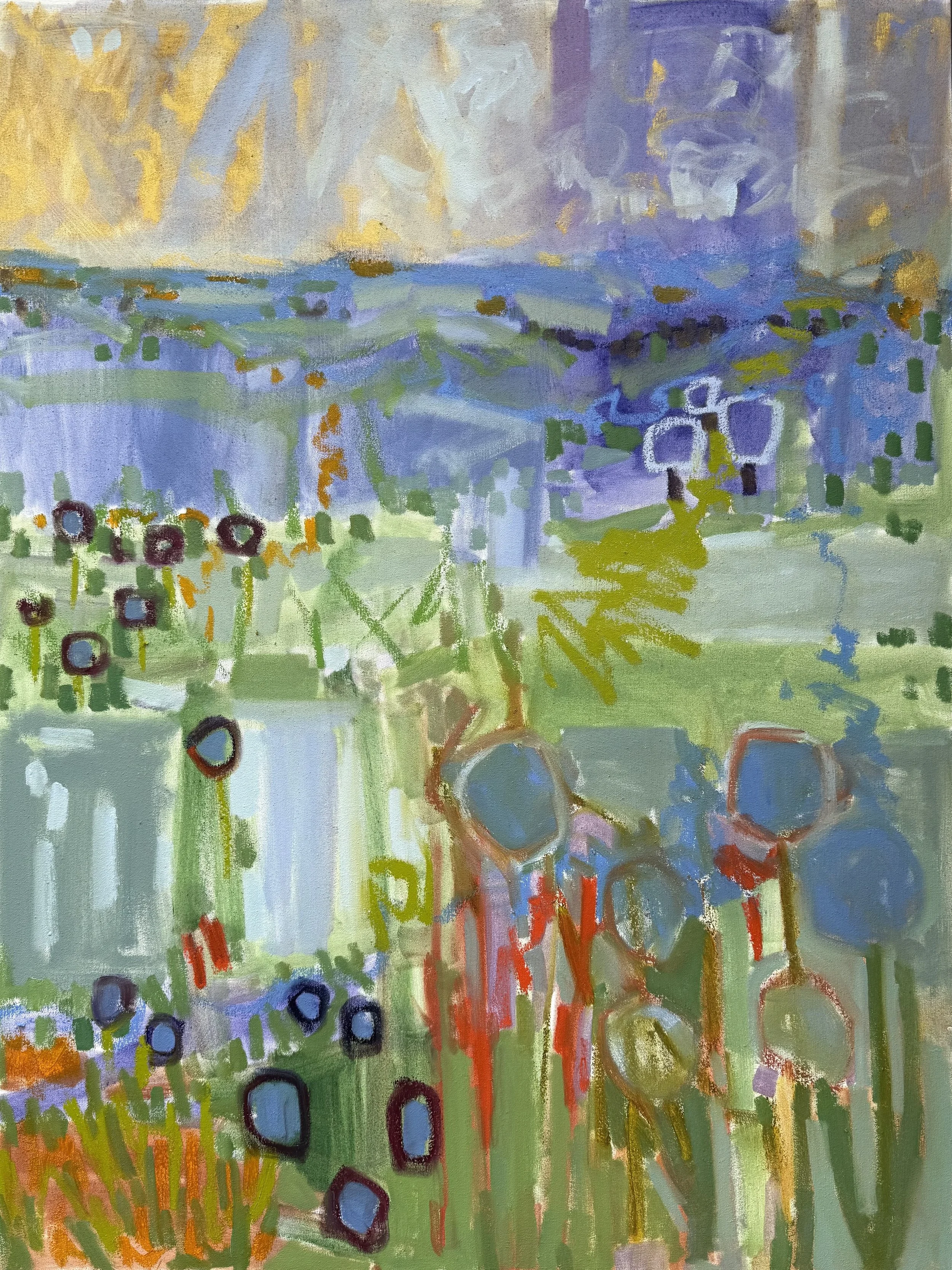 My Mother's Garden, 48x36, $6,000.
