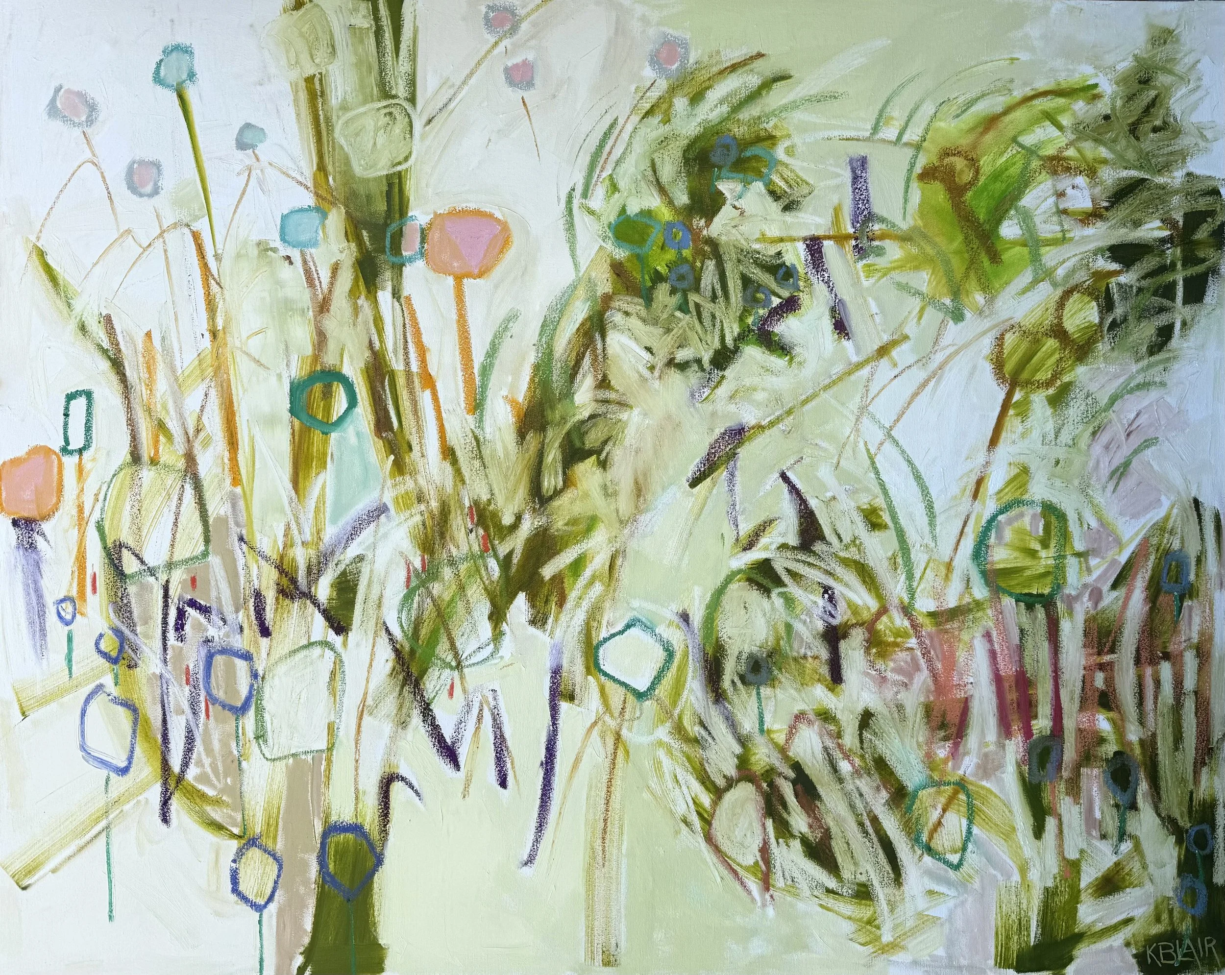 Seed Scatter, 48x60, $8,000.