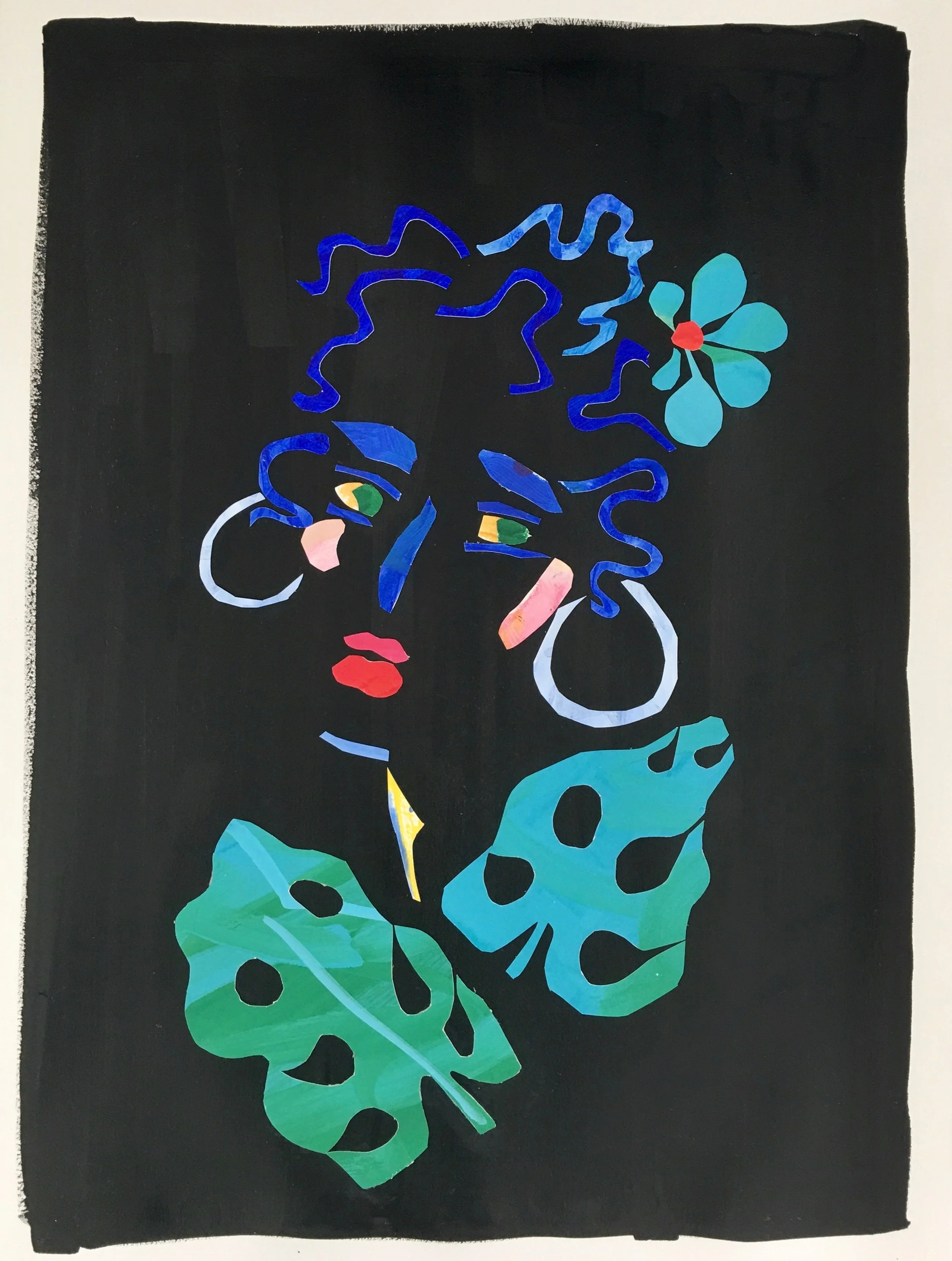 Collage, Tropical II, $1,500.