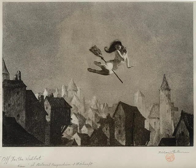 How did Walpurgisnacht come to be? No one is certain, however, the day has been influenced and molded by many different cultures and beliefs throughout the centuries and some modern day observances can still be found, particularly in Germany. Celts referred to the eve of May as Cet Samhain - the opposite of Samhain or Halloween, as April 30th falls exactly six months after Samhain which falls on Halloween. It is believed that on these two nights the veil between the worlds separating the living and the dead - the seen and the unseen thins; allowing devils, demons and witches to mingle openly among us as they travel to their meeting places. Many of them will be on their way to The Broken, the highest mountain peak in Germany’s Harz Mountains, surrounded by a deep, dark and wild forest that is often shrouded in thick mists and inhabited by otherworldly beings. Mayday (May 1st) and All Soul's Day, (November 1st), are known as cross quarter days, as they roughly fall between the equinox and solstice - a crossroads of the year, as it were. Since the days of Ancient Greece it is Hecate, goddess of witchcraft, who stands guard at these cross roads. There, an unwitting traveller was likely to encounter ghosts and mischievous elementals, mysterious lights and music, and was able to witness the celebratory cavorting of witches and other beasties, or even be at risk of permanently losing their shadow. The classic German book for children, "The Little Witch," provides us with a rundown of exactly which witches were among Walpurgisnacht celebrants. There are mountain witches, wood witches, mist witches, marsh witches, storm witches, wind witches, flower witches and herb witches. Each region seems to have their own witchy figure who presides over this important night.
