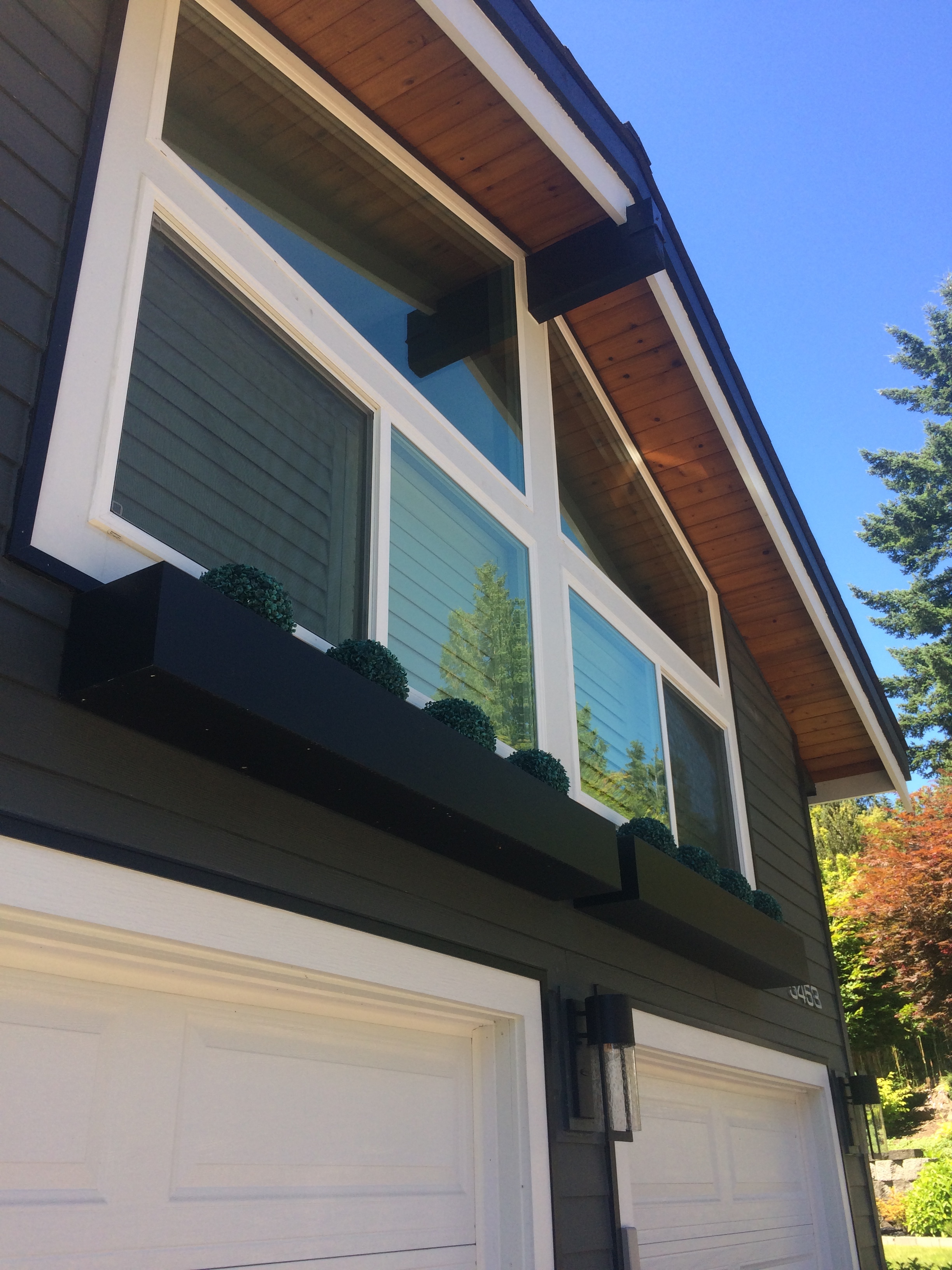 Iron Gray Plank + Arctic White & Black Trim