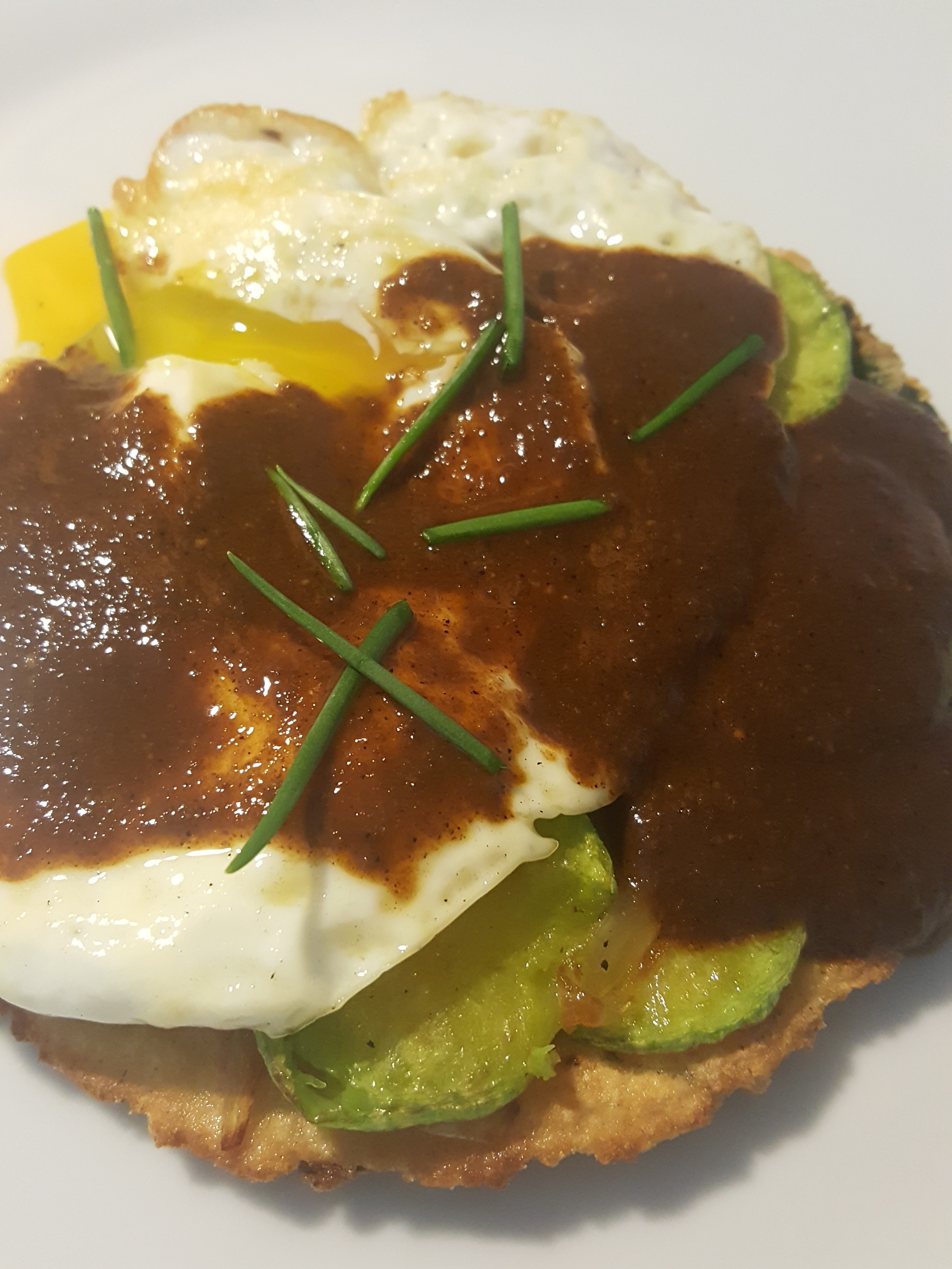 Huevos Rancheros with Mole