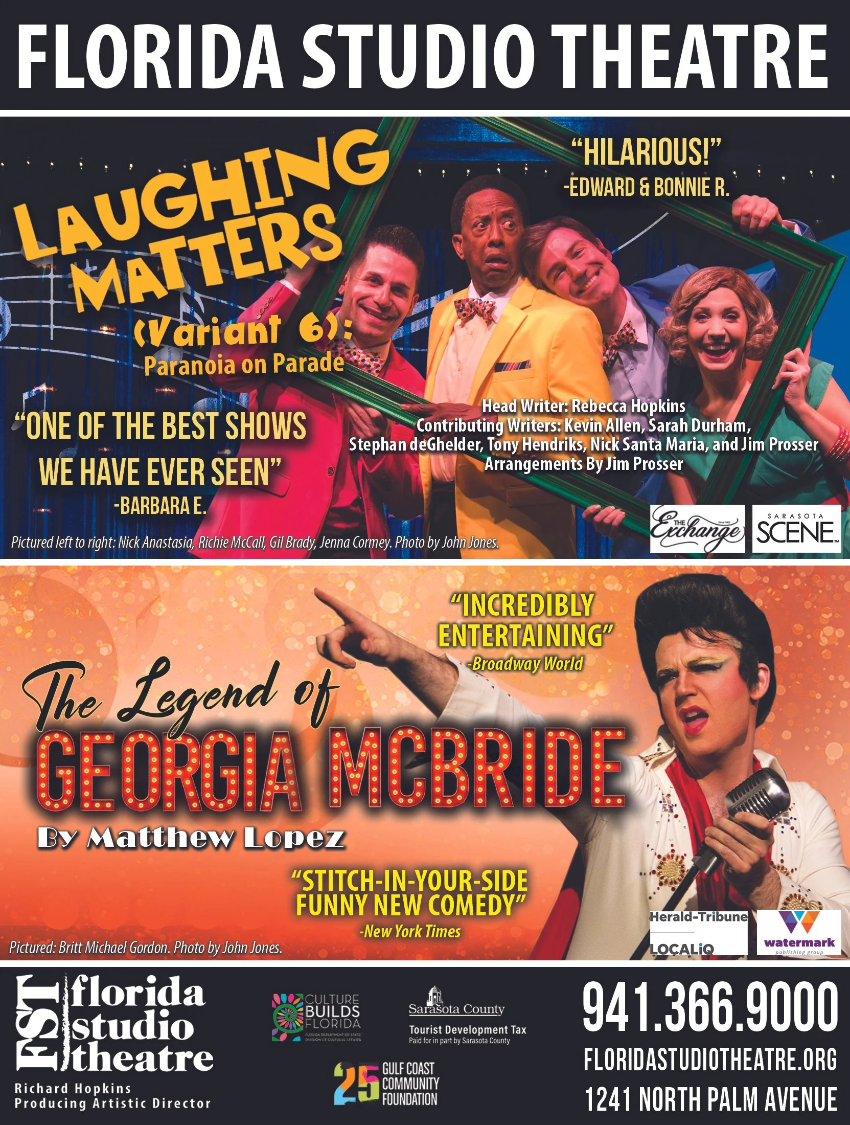 Full-page newspaper ad
