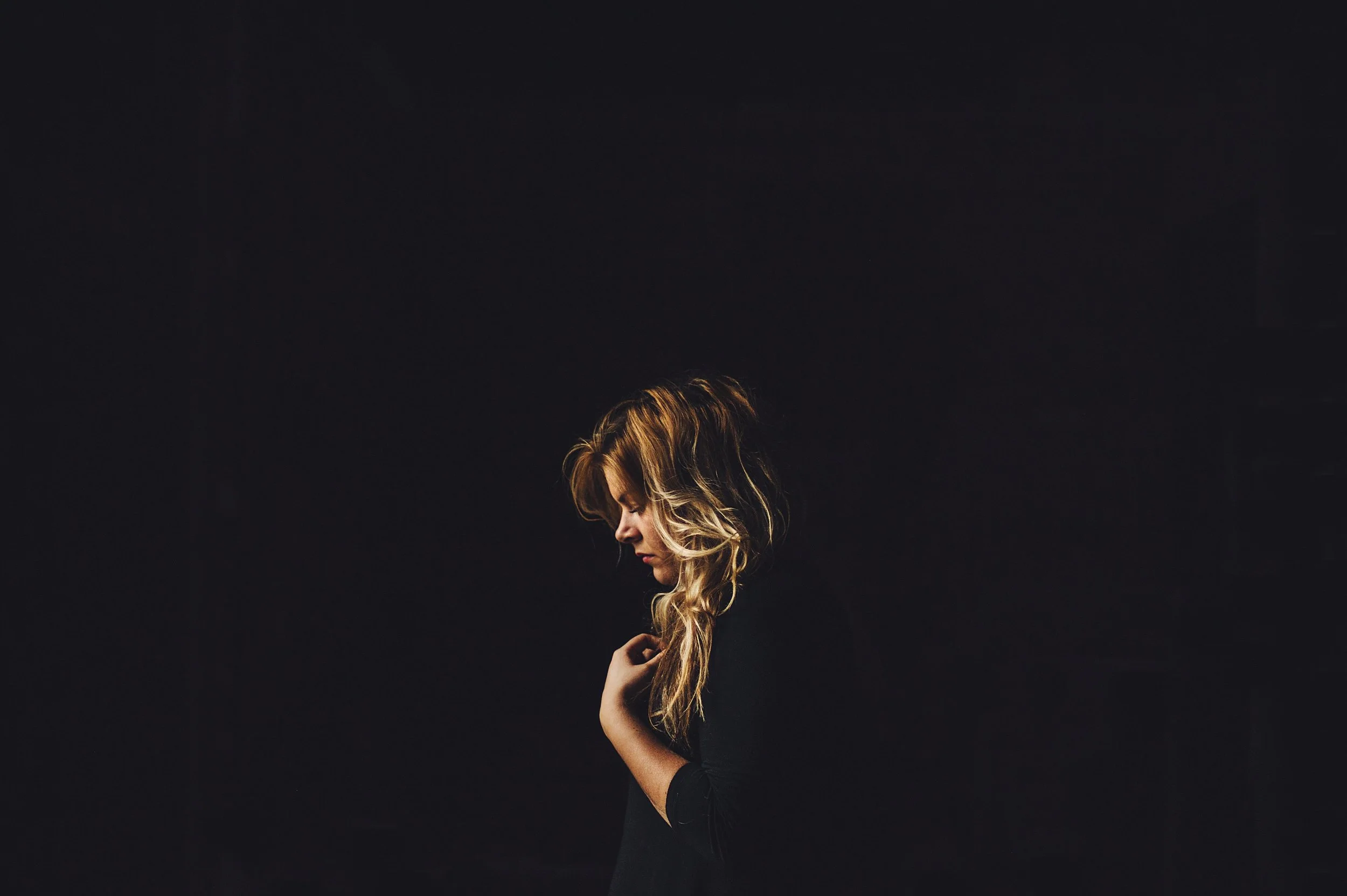 Lady Playing With Hair