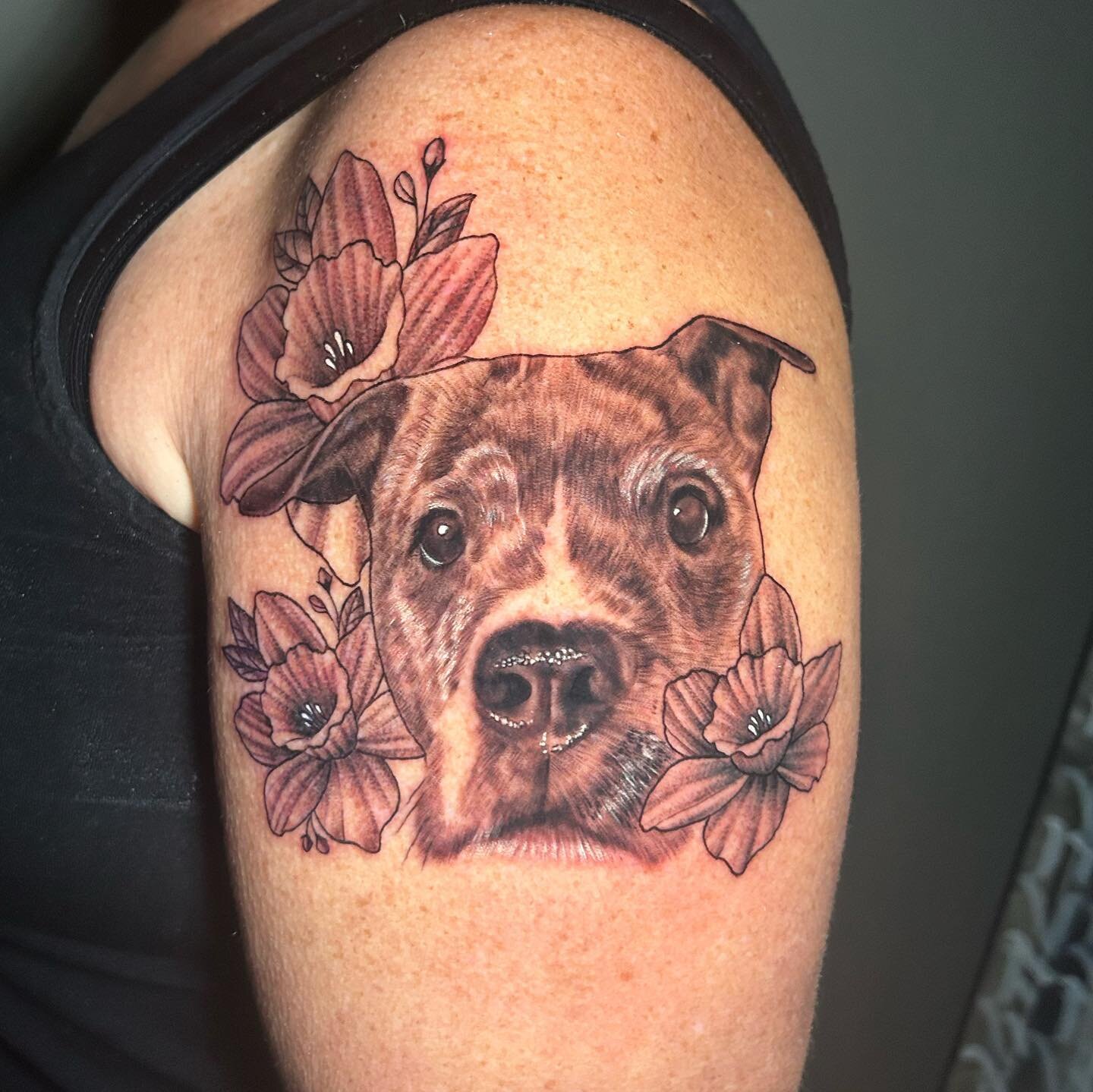 Dog portrait🙌🏽🙌🏽 No better way to appreciate a member of the family than with some Ink 🙏🏽🙏🏽

Done here @adornmentbodyart !!! Dm or Txt (760)993-8455 for appointments 🤟🏽🤟🏽

#dripfornia&trade;️💦 #adornmenttattooandpiercing #bng #bnginksoci