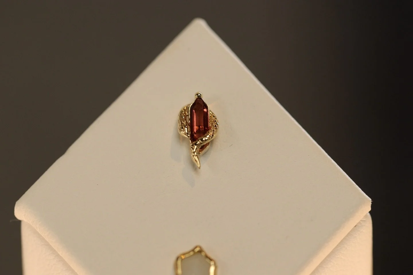 ✨Eve Was Framed✨ Garnet stone and Yellow Gold design @buddhajewelryofficial