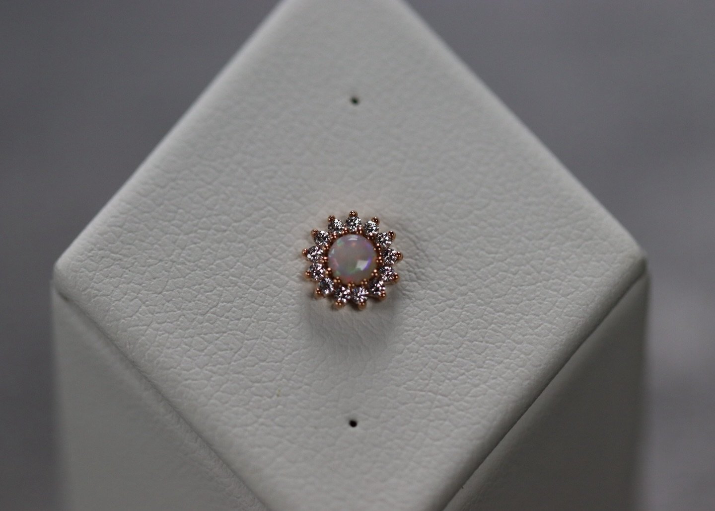 ✨Available✨ @buddhajewelryofficial Delphine 😍 Genuine Australian Opal and CZs in Rose Gold