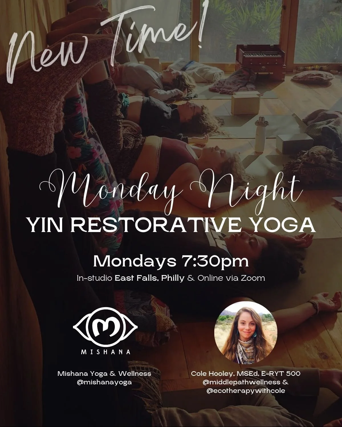 Yin Restorative Yoga - Mondays at 7:30PM
