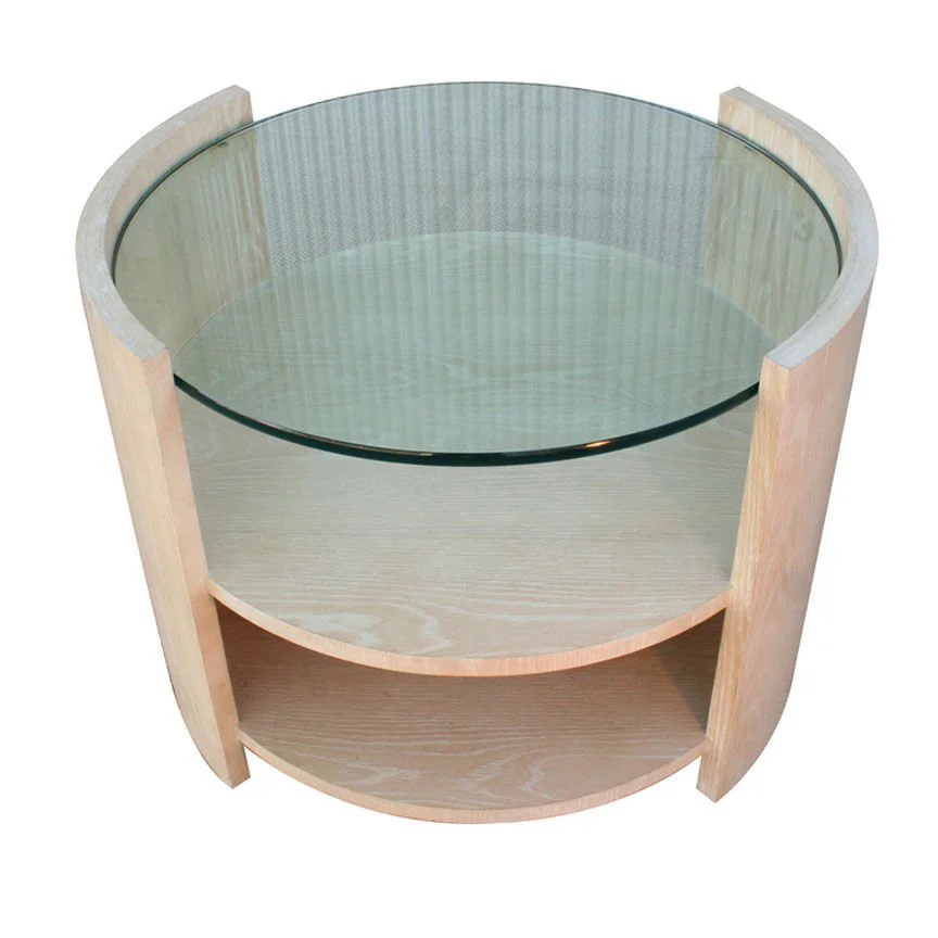 LARGE CERUSED OAK OCCASIONAL TABLE BY JAY SPECTRE