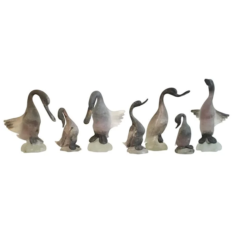 COLLECTION OF SEVEN CENEDESE MURANO GLASS BIRDS