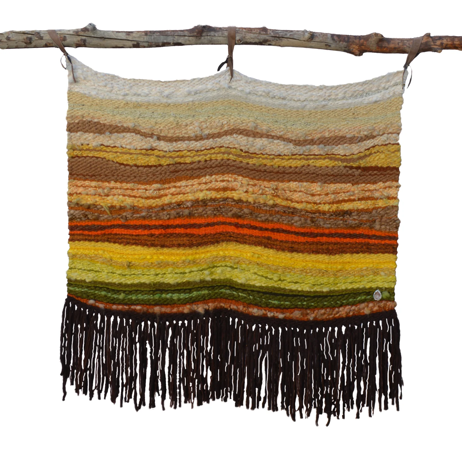 MID CENTURY MODERN WOVEN WALL HANGING 