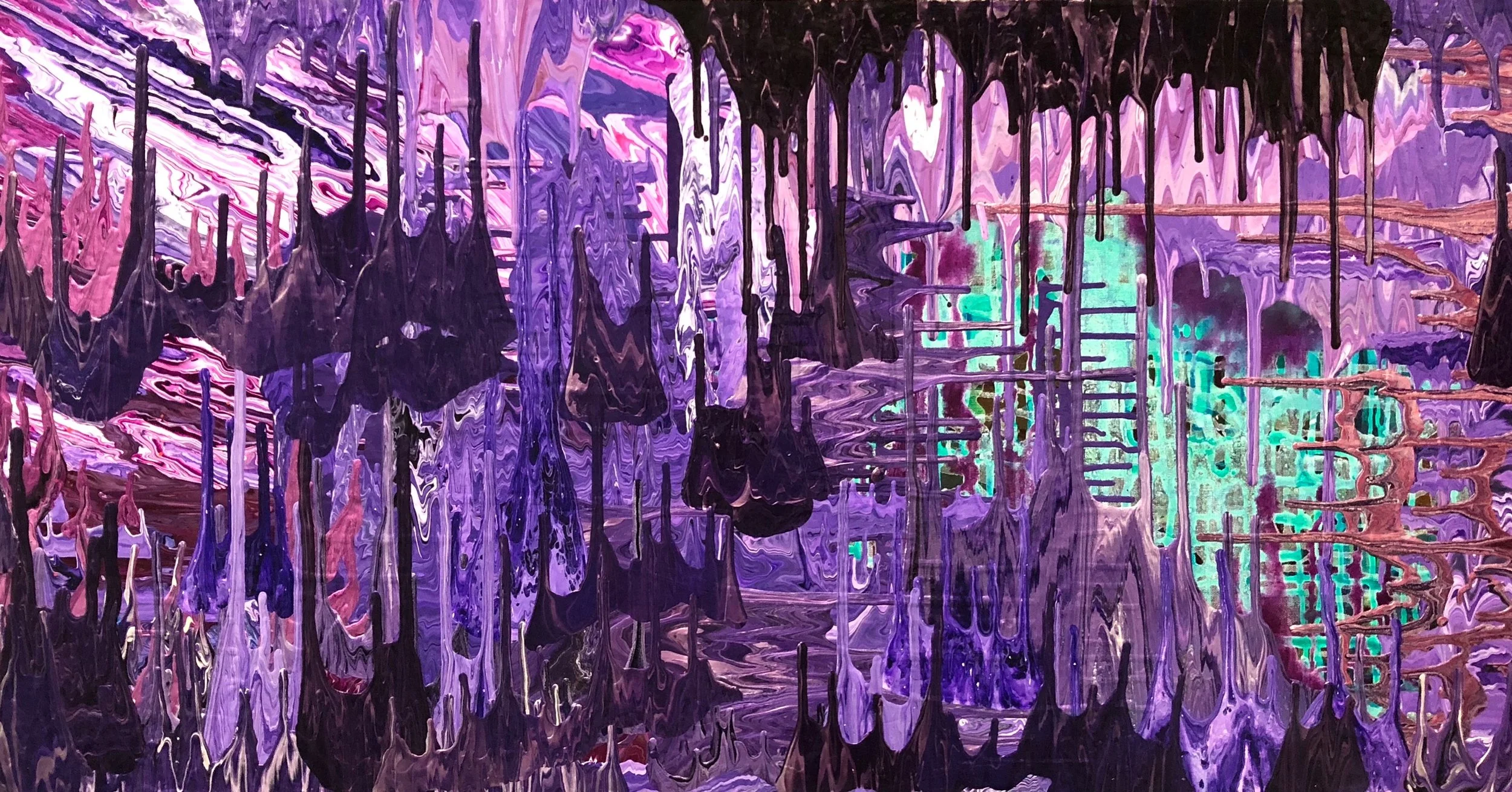  SOLD  Acrylic on Canvas  24 x 48  2017 