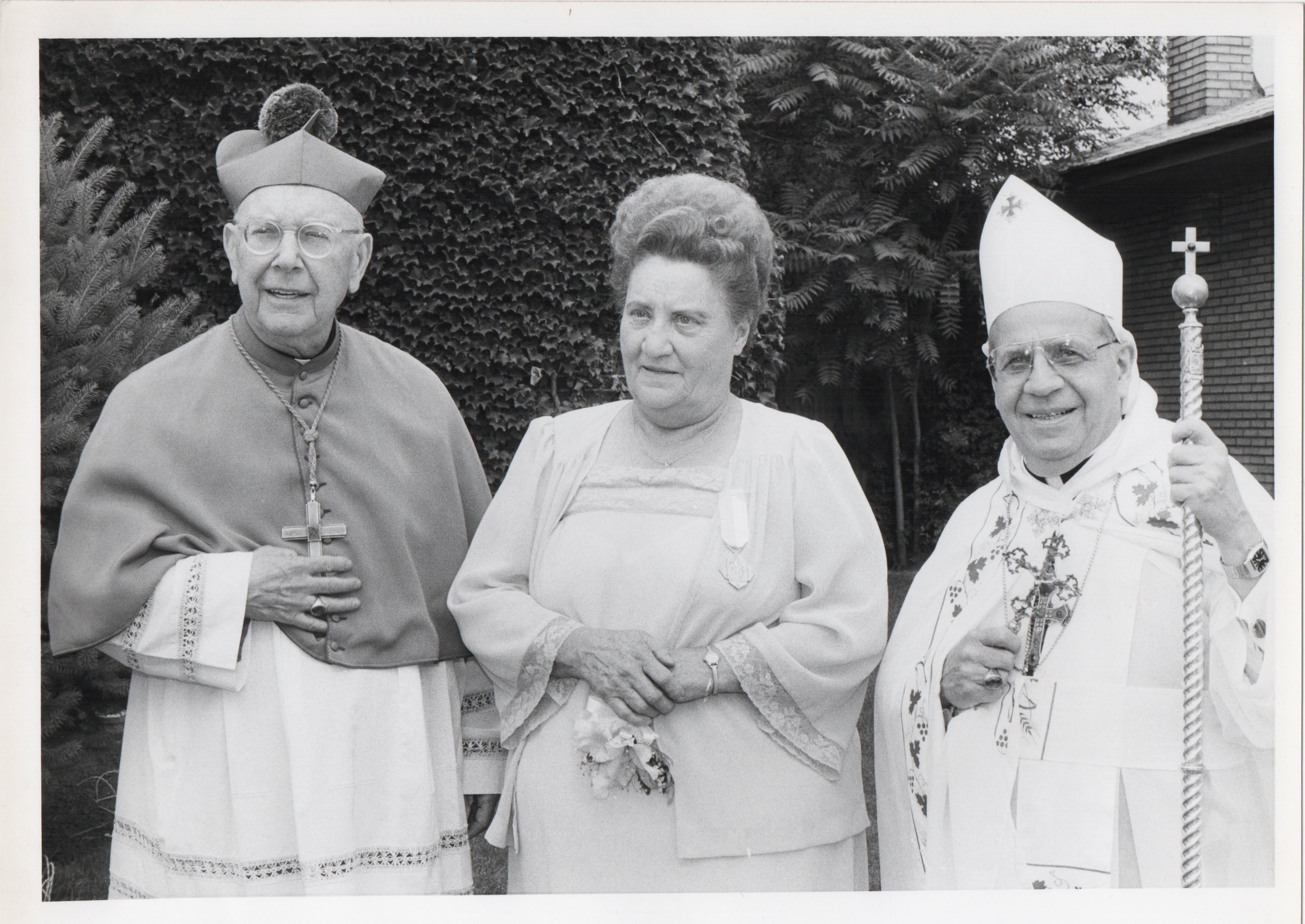 My beloved Granny with the Bishop and a priest. 