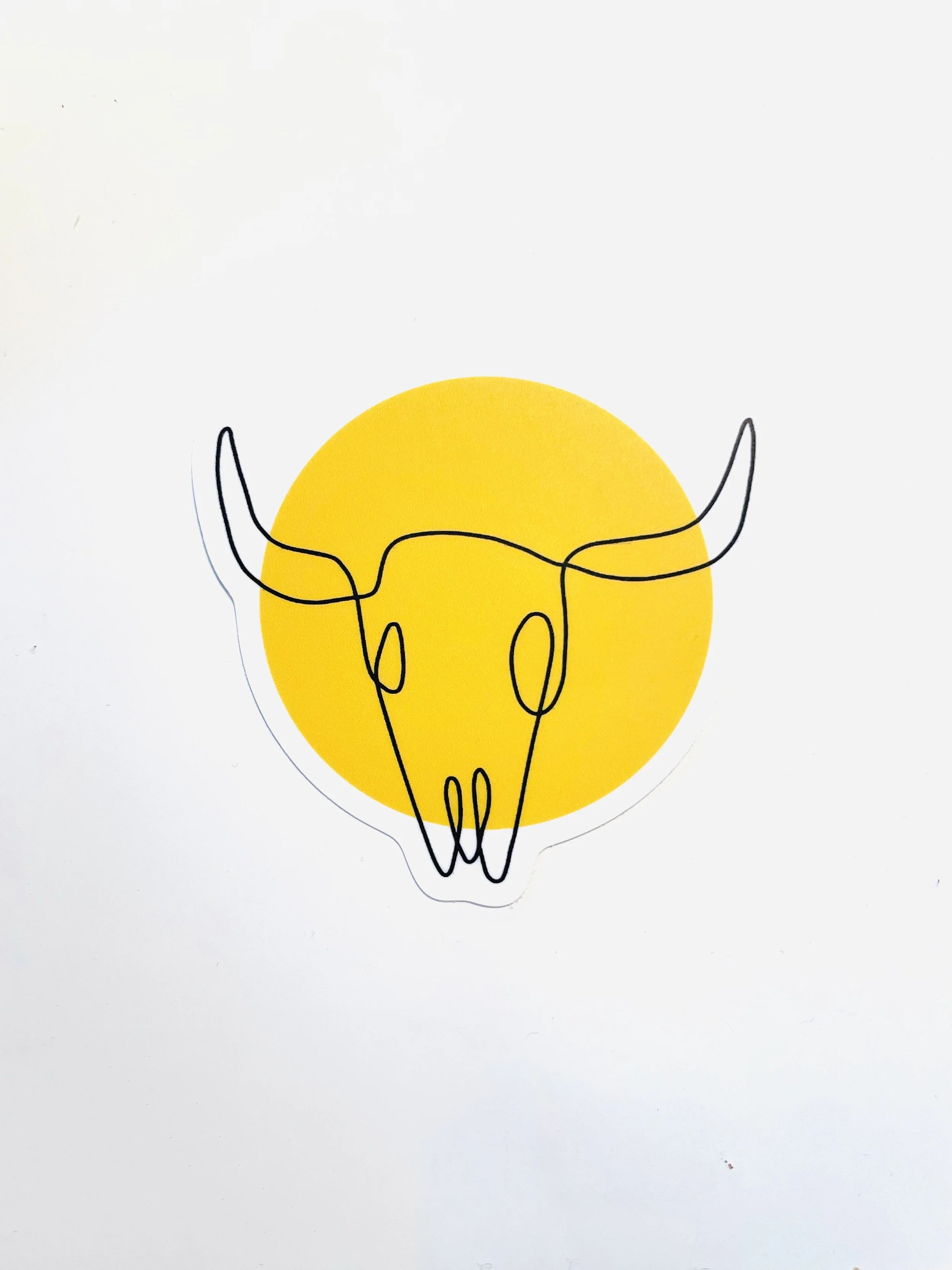 Bison Skull Sticker