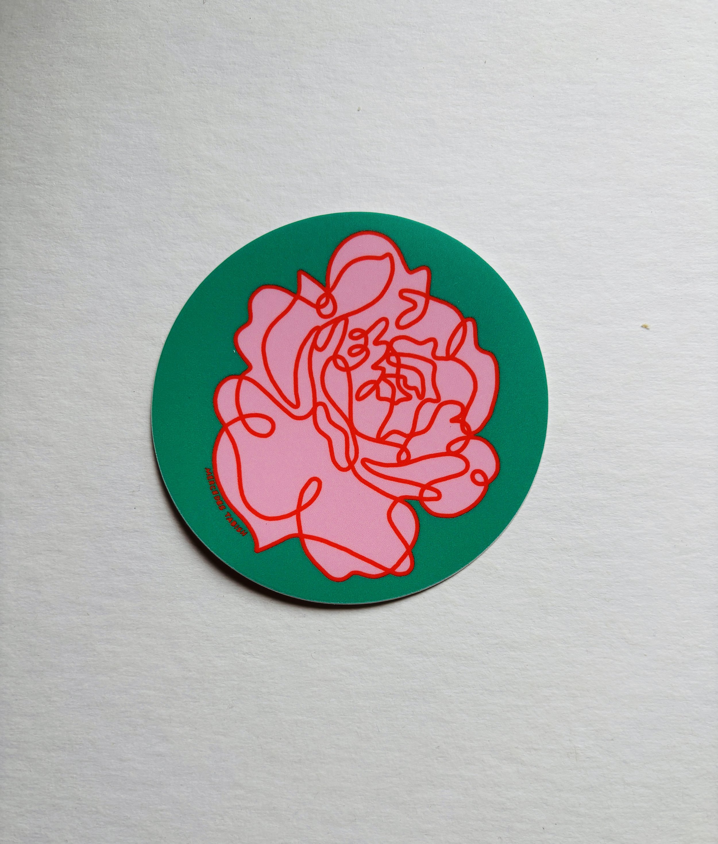 Peony Sticker