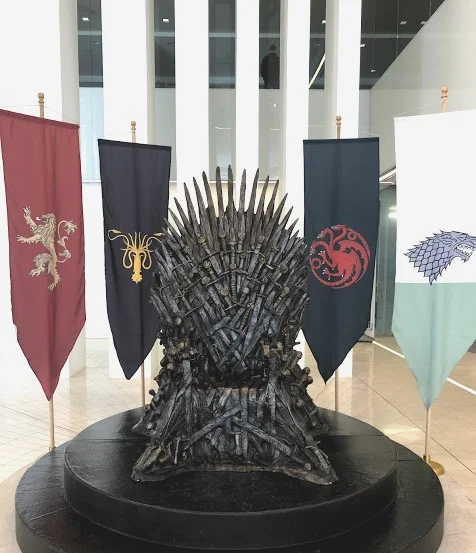 Here’s your chance to sit in the Iron Throne. It’s in the lobby of AT&T’s Whitacre Tower.